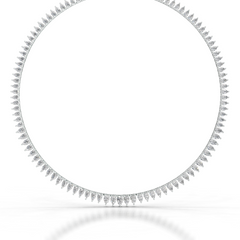 Ayanna Diamond Collier (15 Carat) -18K White Gold