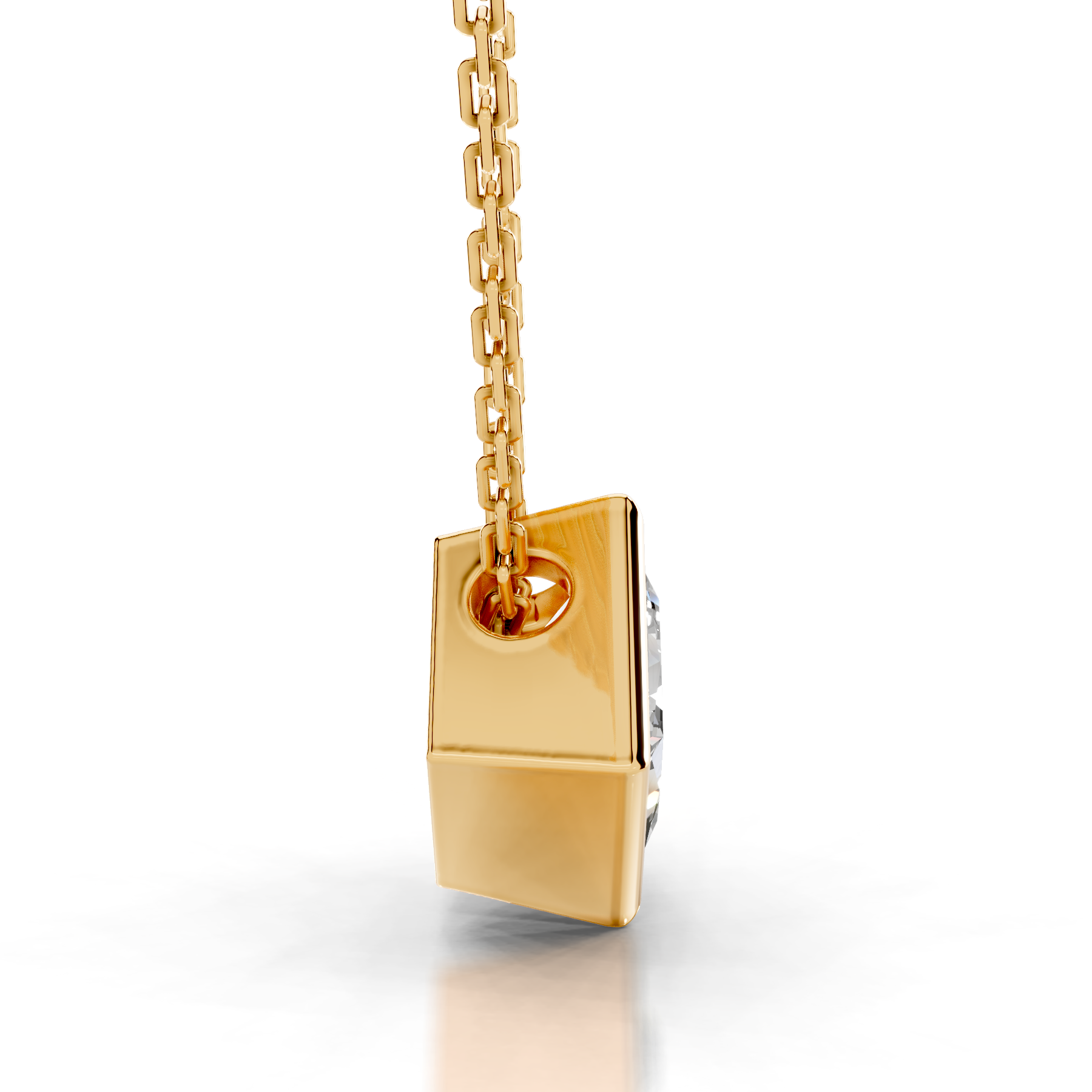 Brianna Diamond Pendant (2 Carat) -18K Yellow Gold - Main Stone 2.07 Carat