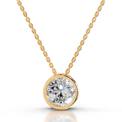 Petit Beyonce Lab Grown Diamond Pendant -18K Yellow Gold