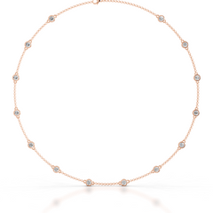 Tamira Lab Grown Diamond Collier (3 Carat) -14K Rose Gold