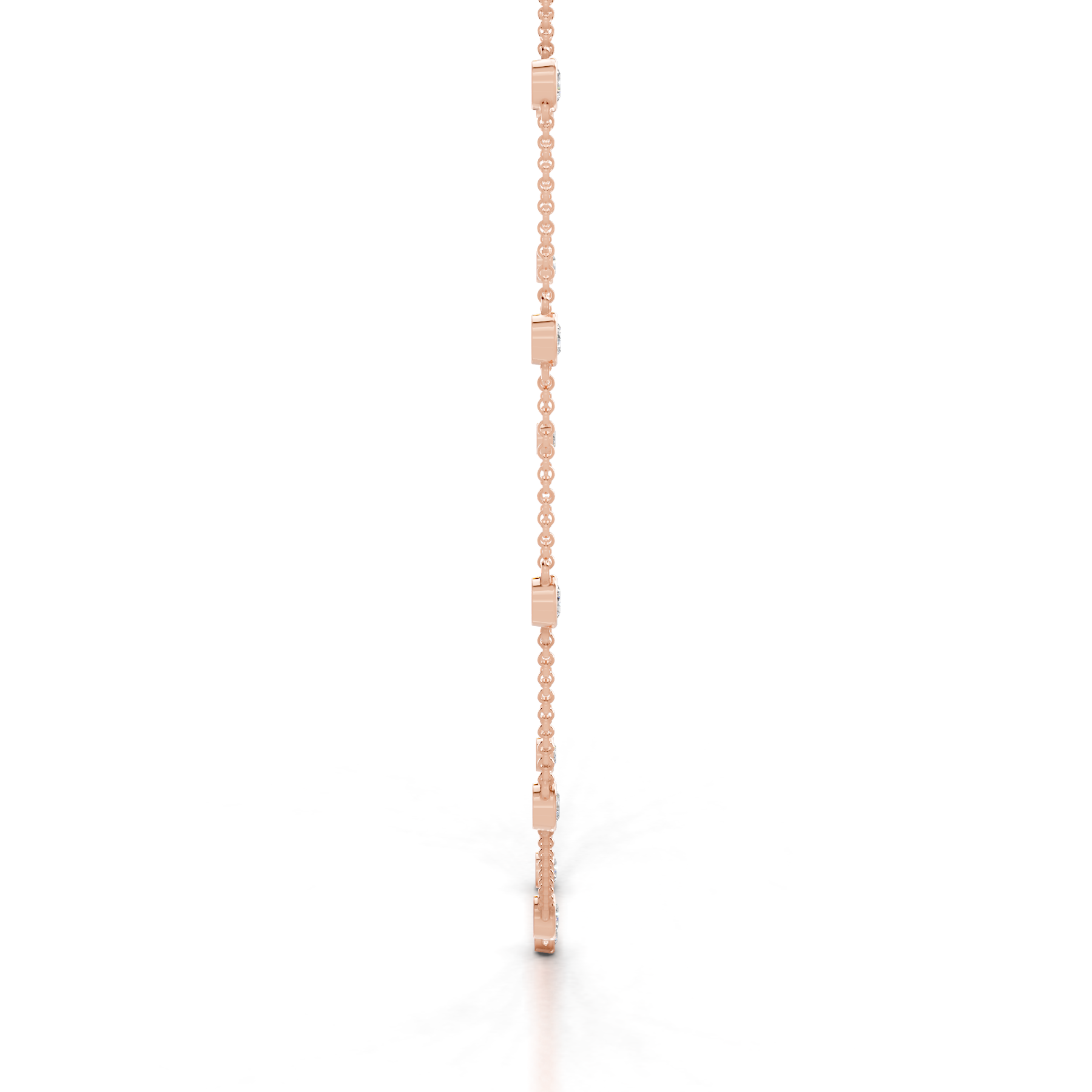 Tamira Diamond Collier  (3 Carat) -14K Rose Gold