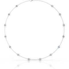 Tamira Lab Grown Diamond Collier (3 Carat) -14K White Gold