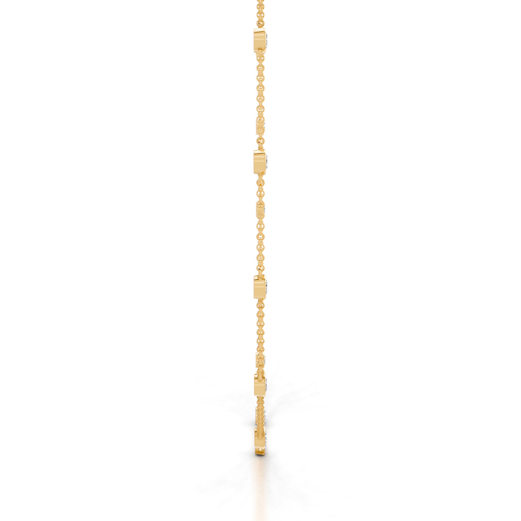 Tamira Lab Grown Diamond Collier  (3 Carat) -18K Yellow Gold