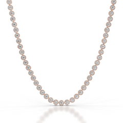 Gaynelle Lab Grown Diamond Tennis Collier (10 Carat) -14K Rose Gold