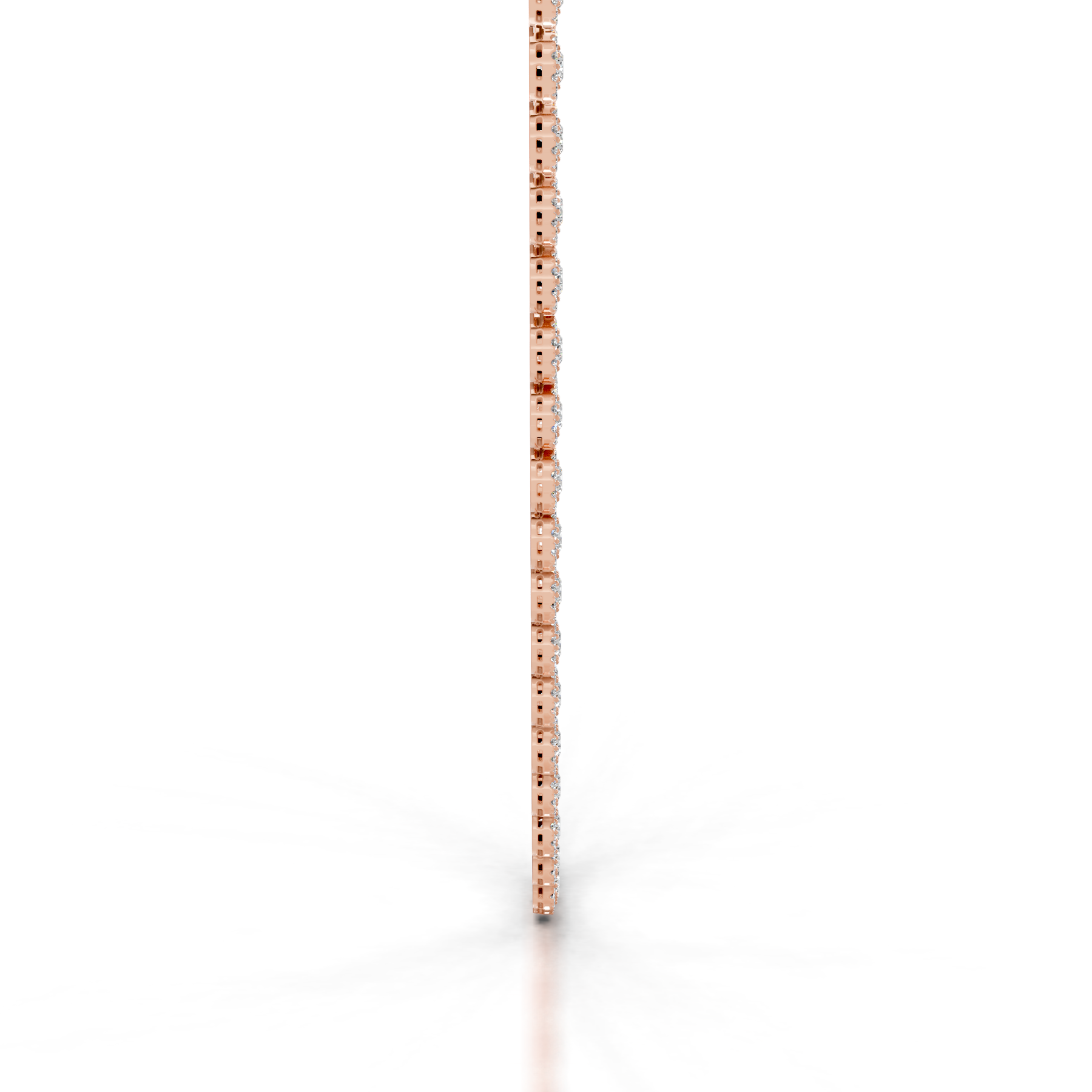 Gaynelle Diamond Tennis Collier  (10 Carat) -14K Rose Gold