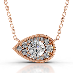 Kanesha Lab Grown Diamond Pendant (3.50 Carat) -14K Rose Gold