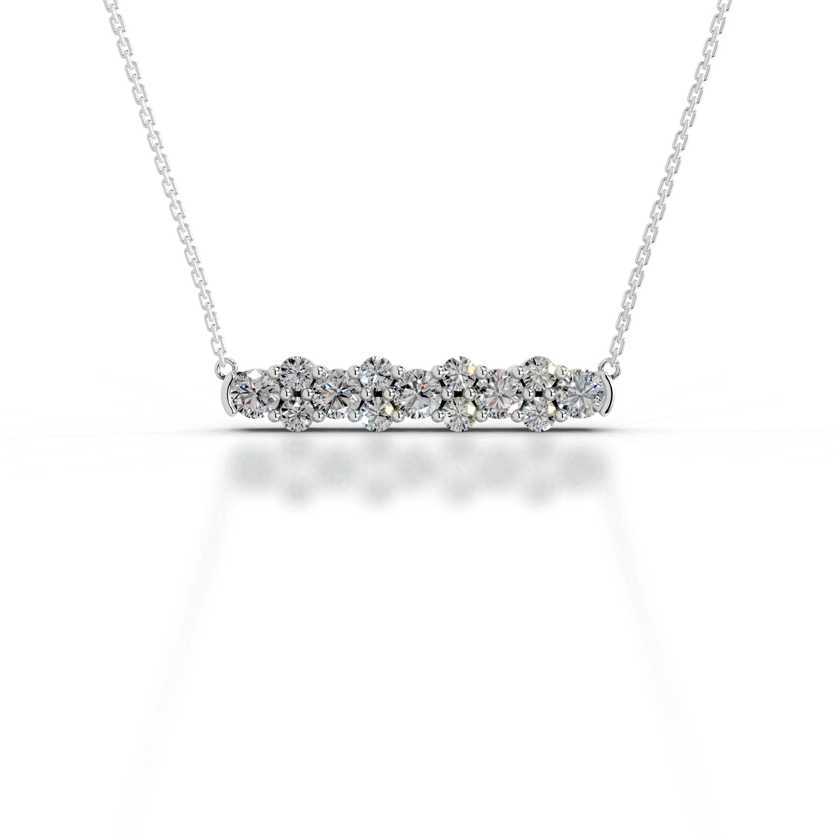 Lachelle Diamond Pendant - 18K White Gold