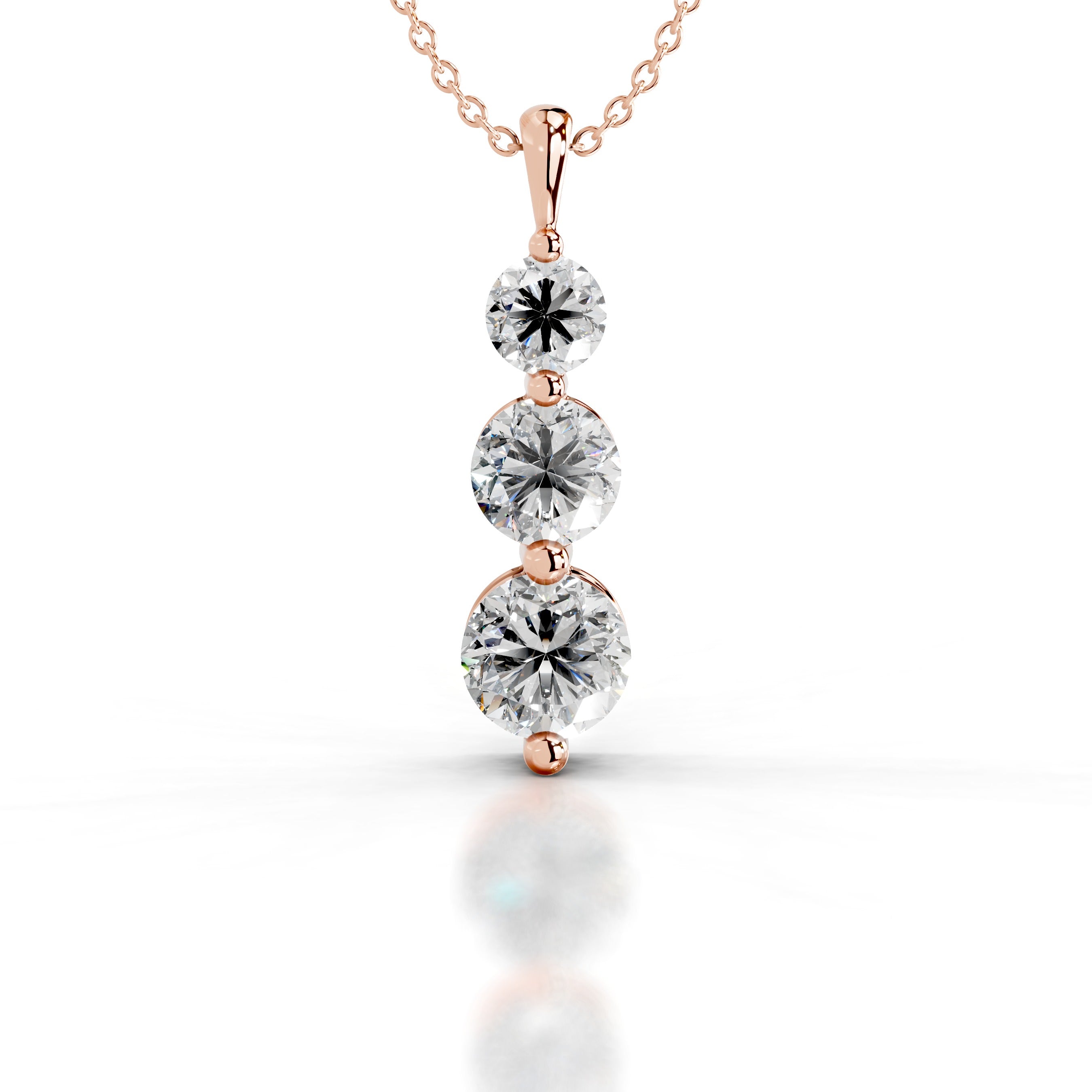 Mekell Lab Grown Diamond Pendant - 14K Rose Gold