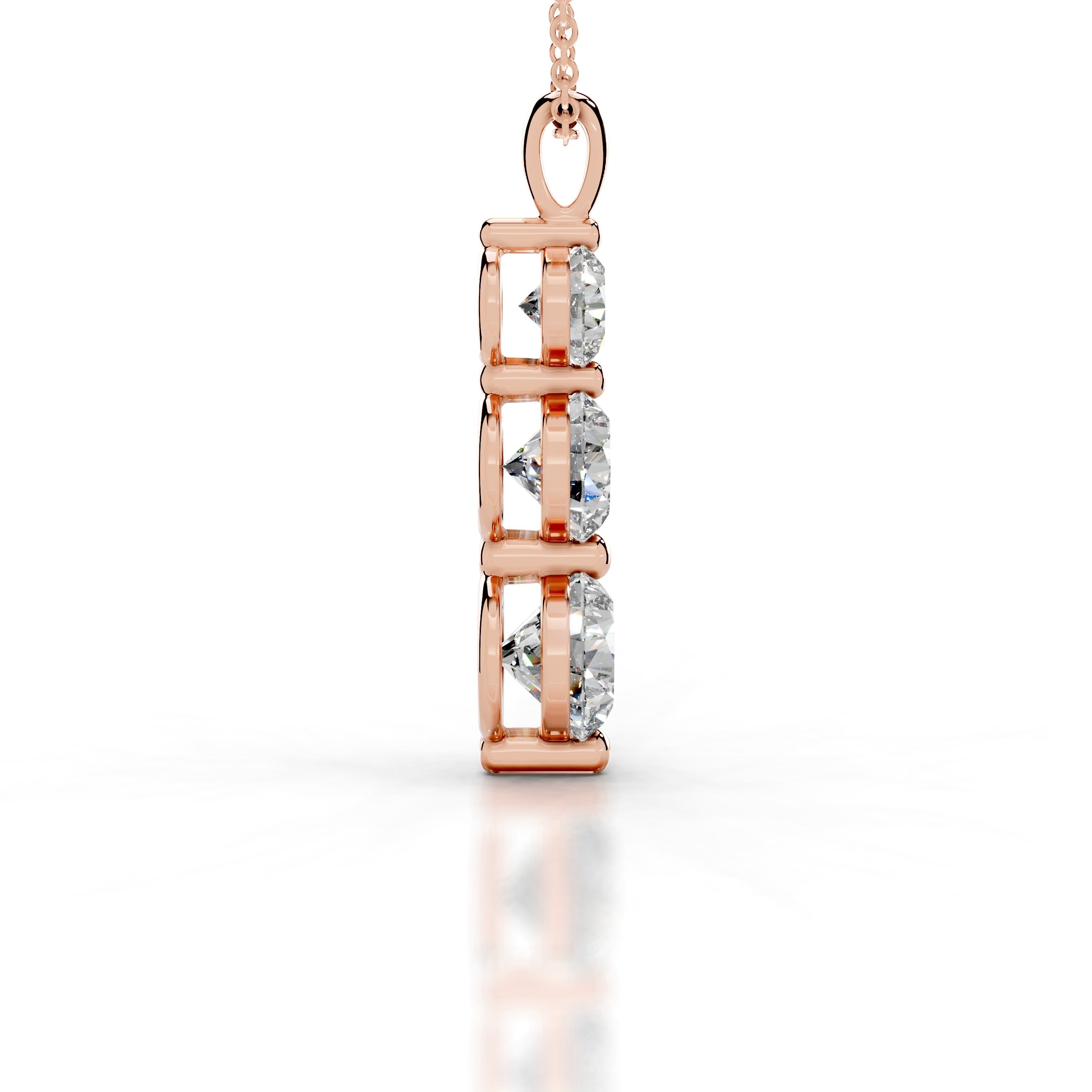 Mekell Diamond Pendant - 14K Rose Gold