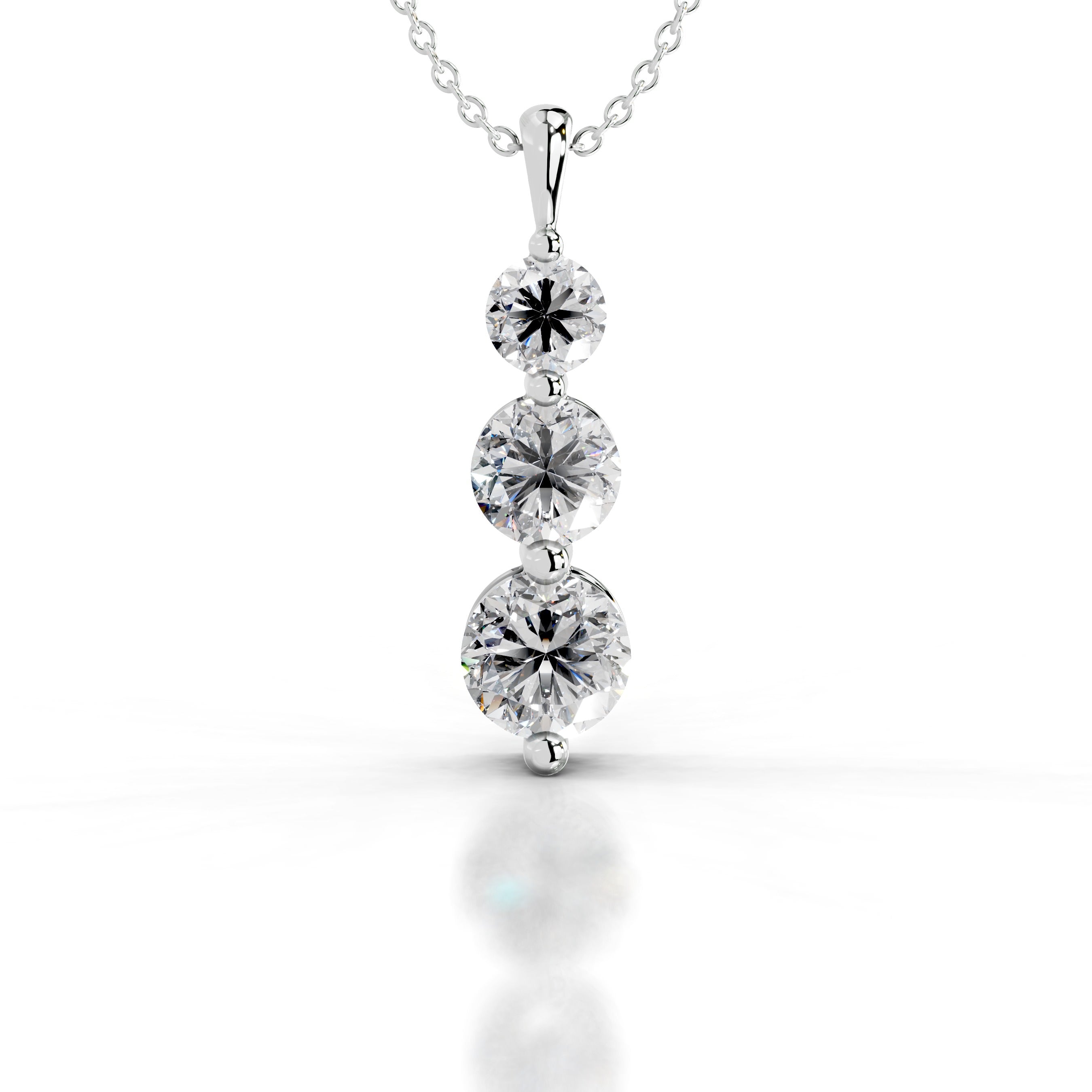 Mekell Lab Grown Diamond Pendant - 18K White Gold