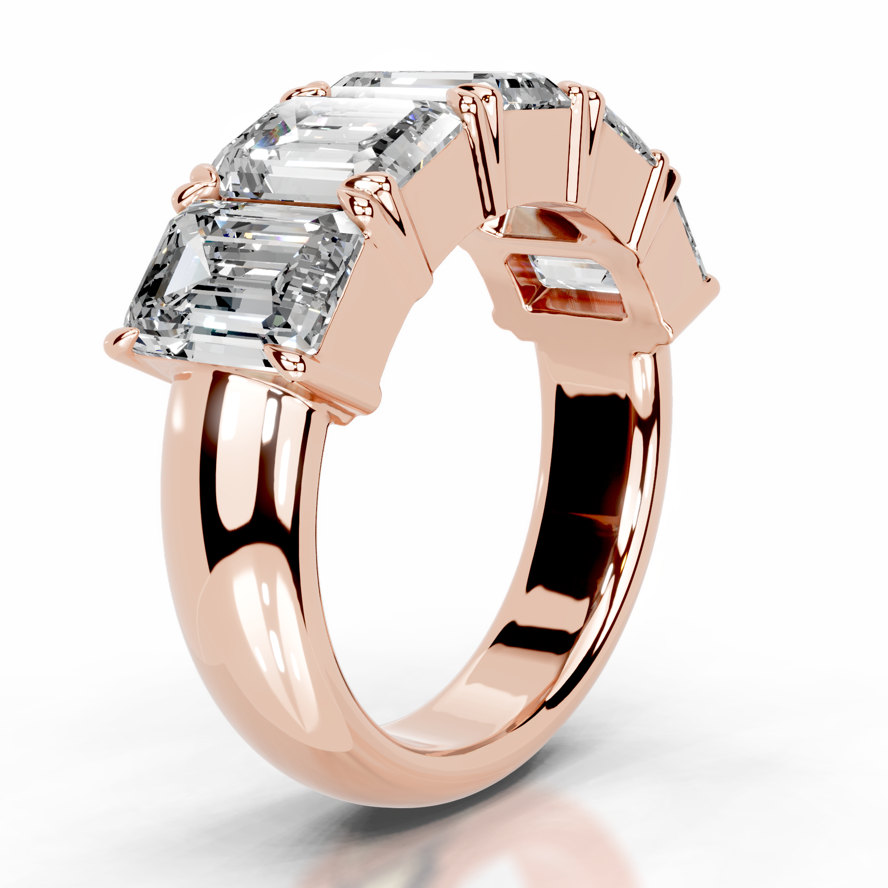 Shandra Diamond Wedding Ring   (2.5 Carat) -14K Rose Gold