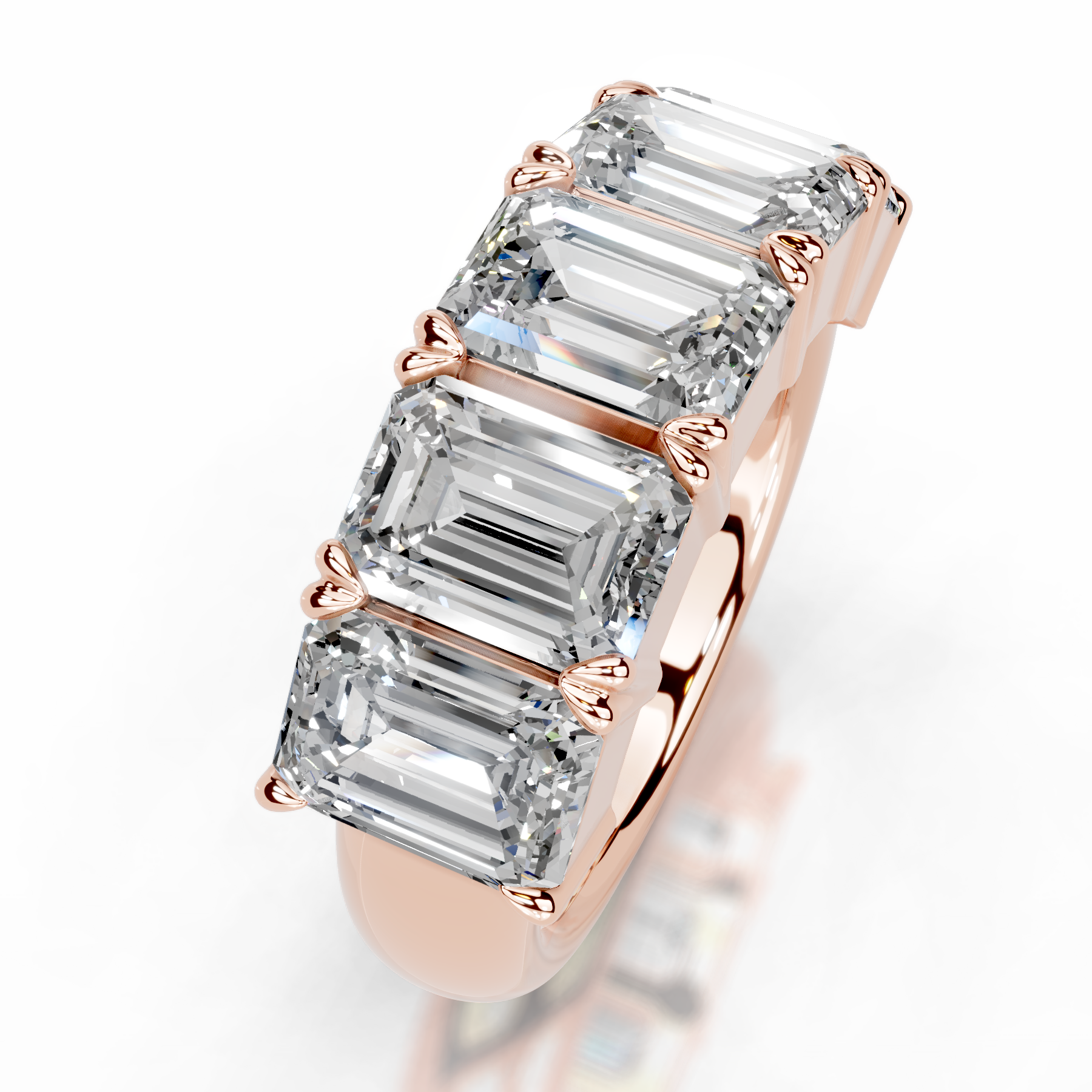 Shandra Diamond Wedding Ring   (2.5 Carat) -14K Rose Gold