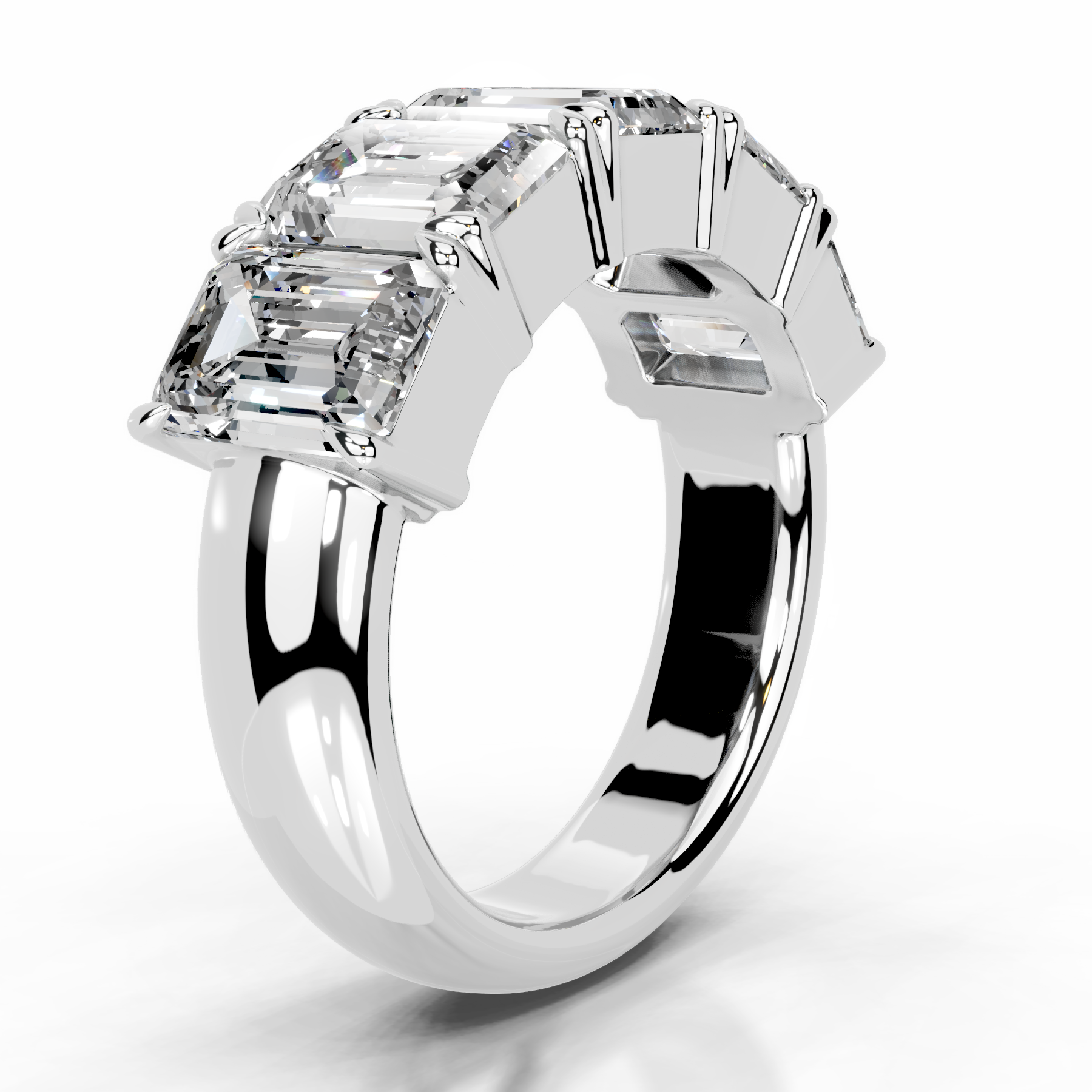 Shandra Diamond Wedding Ring   (2.5 Carat) -18K White Gold