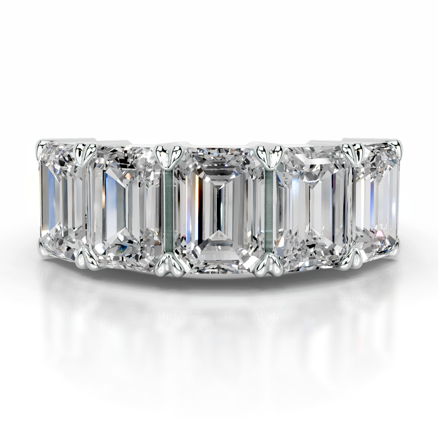 Shandra Lab Grown Diamond Wedding Ring   (2.5 Carat) -14K White Gold