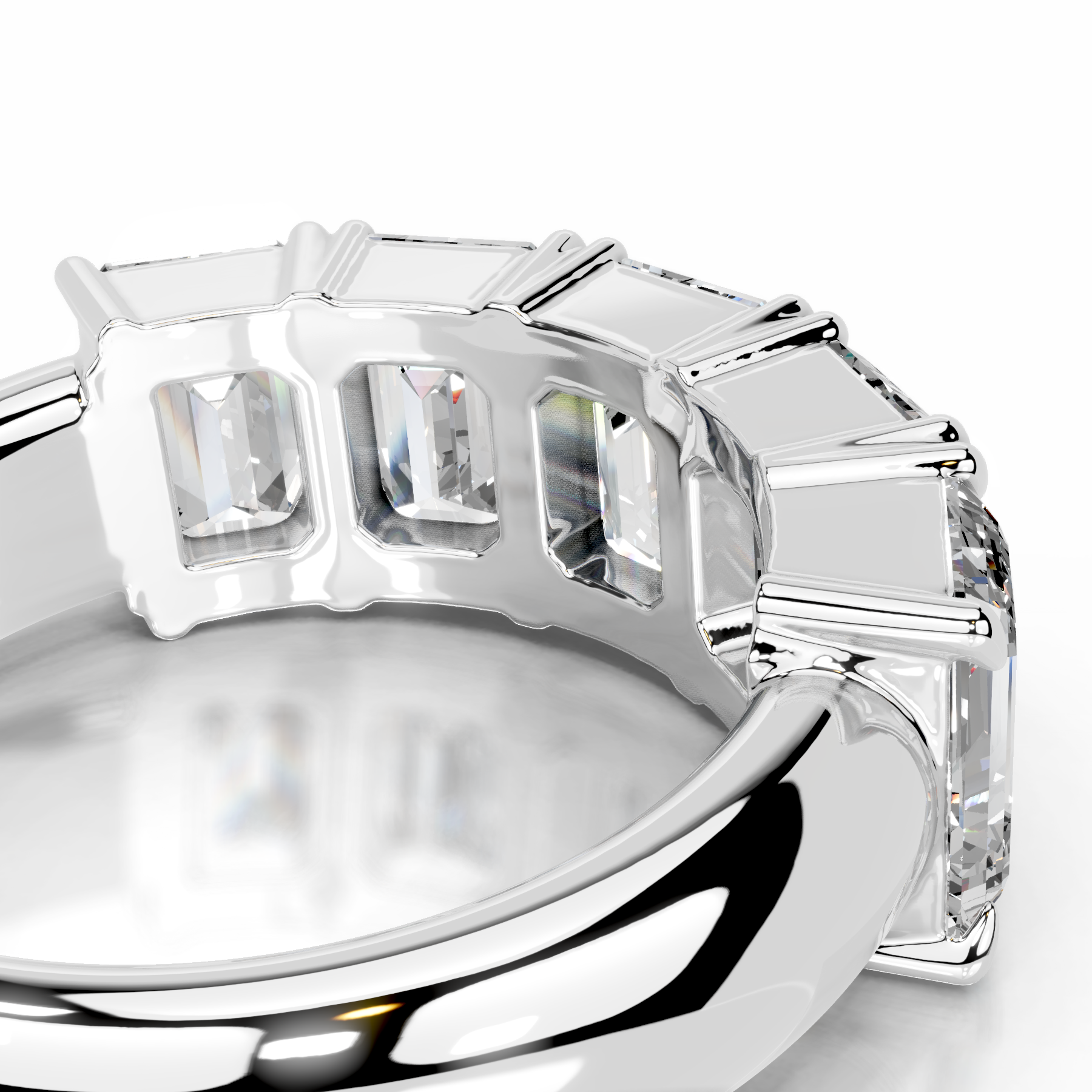 Shandra Diamond Wedding Ring   (2.5 Carat) -18K White Gold