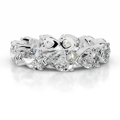 Tyrell Lab Grown Diamond Wedding Ring (4.50 Carat) -18K White Gold
