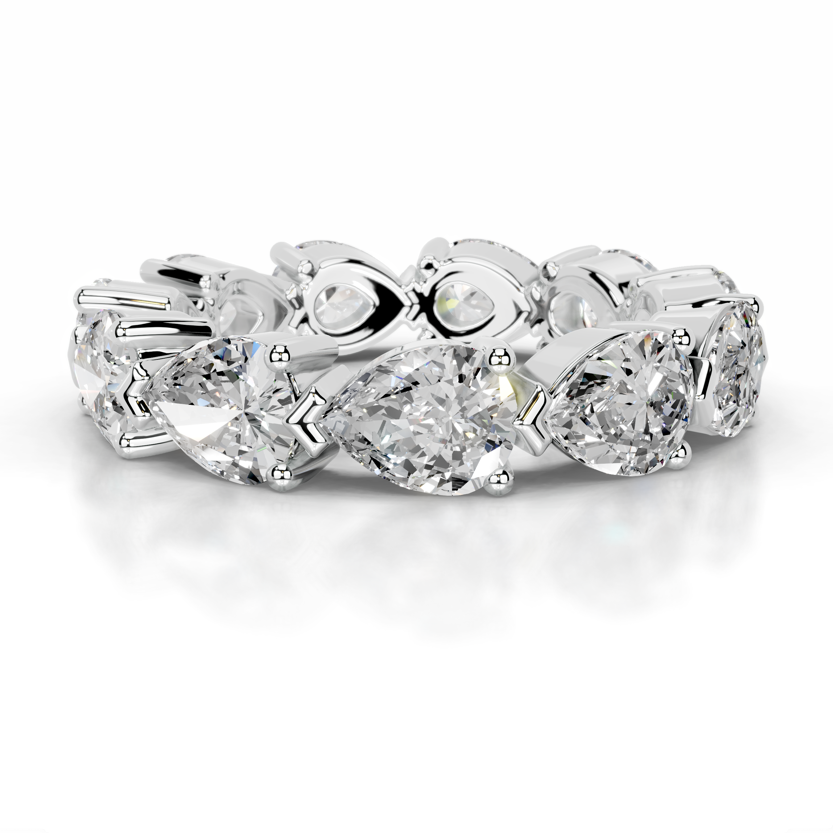 Tyrell Lab Grown Diamond Wedding Ring   (4.50 Carat) -18K White Gold