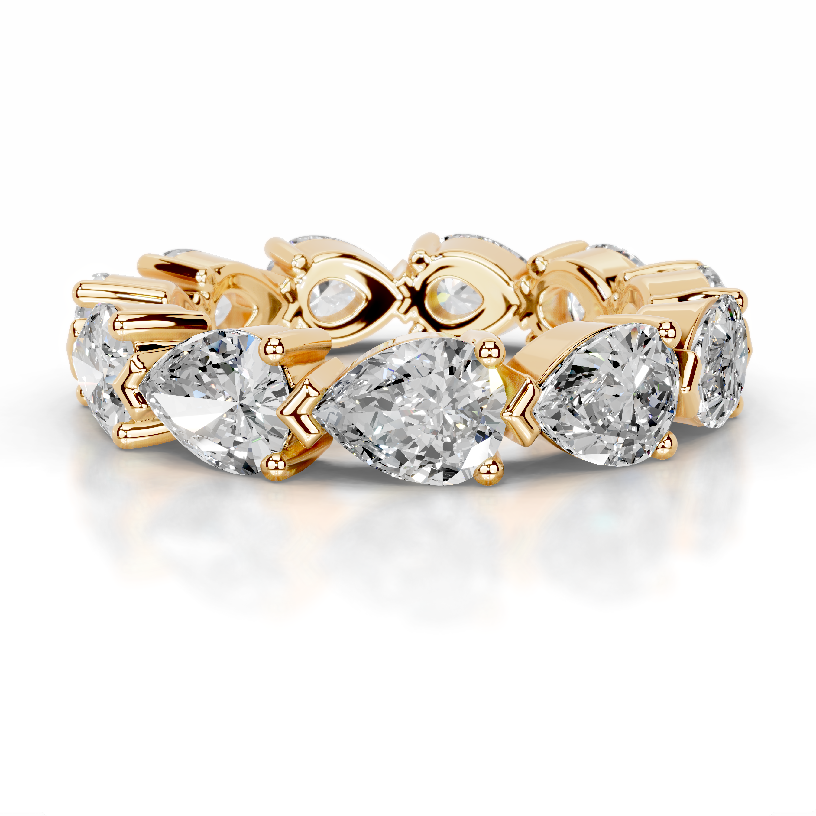 Tyrell Diamond Wedding Ring   (4.50 Carat) -18K Yellow Gold