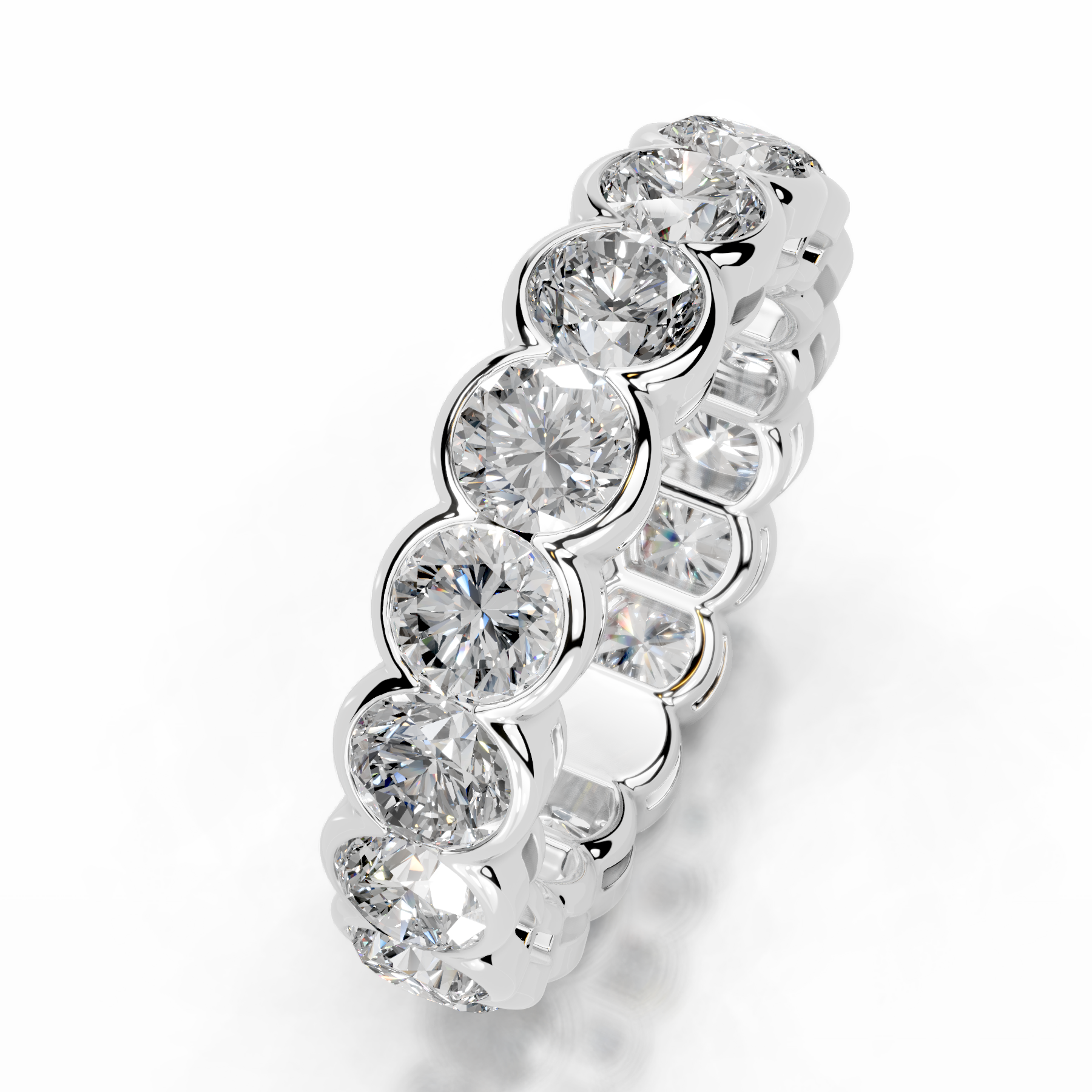 Velinda Diamond Wedding Ring   (4 Carat) -Platinum