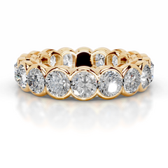 Velinda Lab Grown Diamond Wedding Ring (4 Carat) -18K Yellow Gold