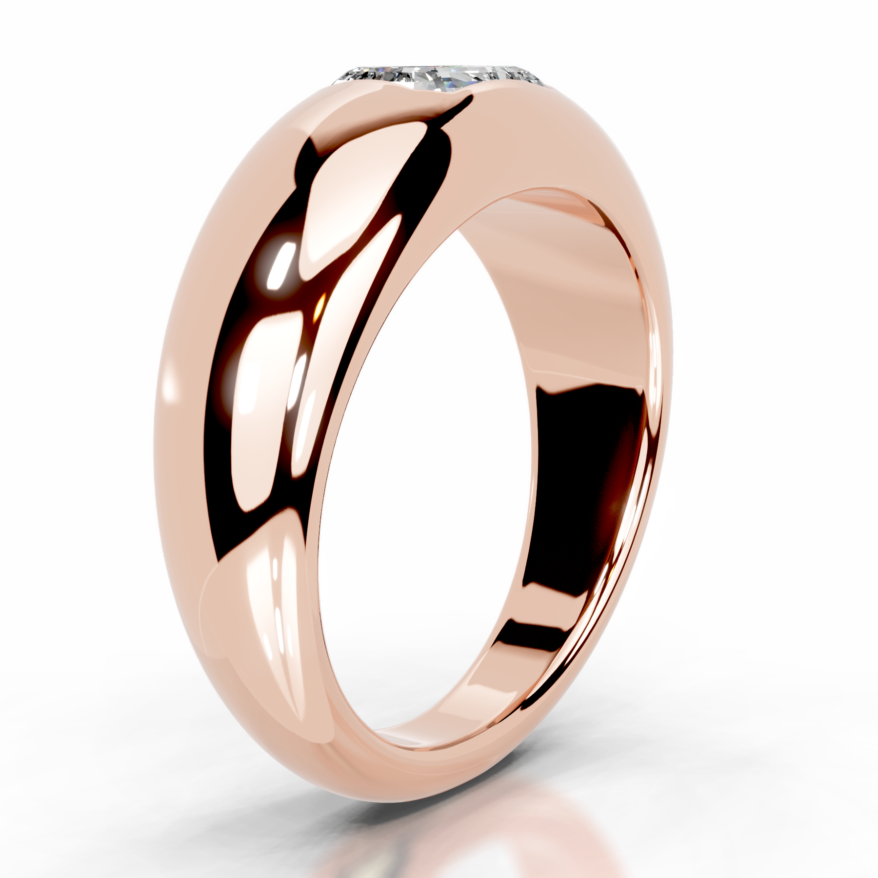 Amari Diamond Engagement Ring   (1 Carat) -14K Rose Gold