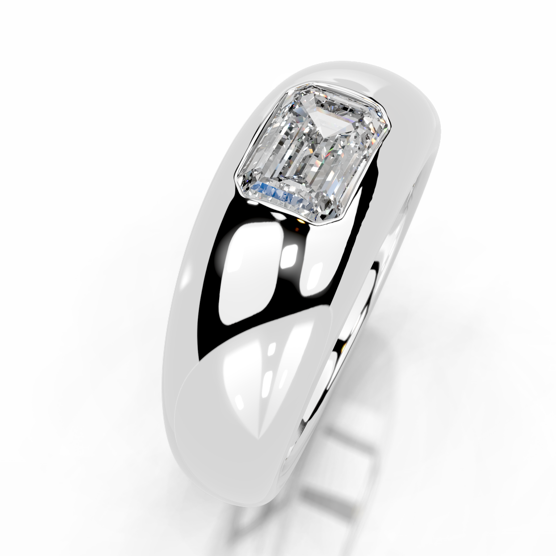 Amari Diamond Engagement Ring   (1 Carat) -Platinum