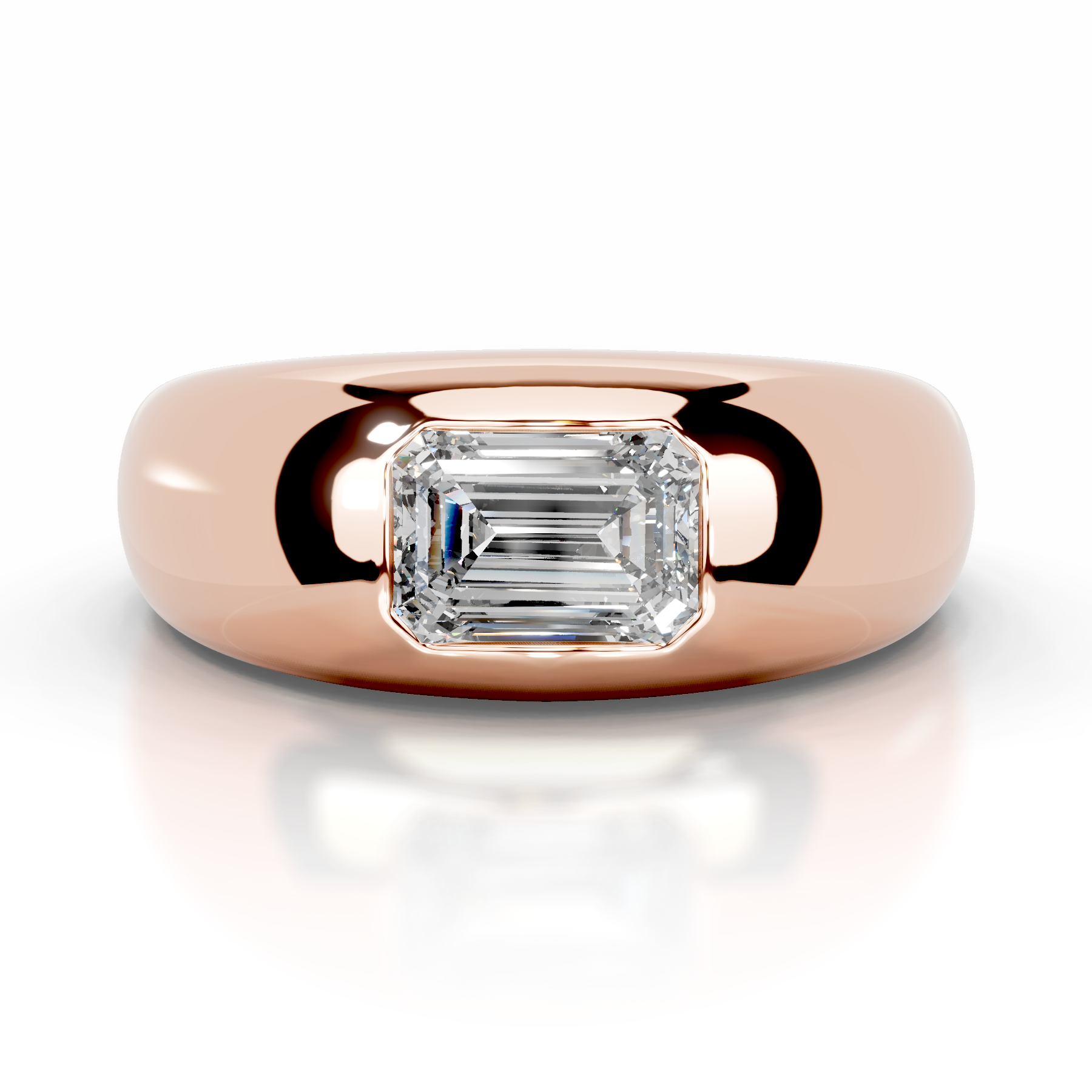 Amari Diamond Engagement Ring   (1 Carat) -14K Rose Gold