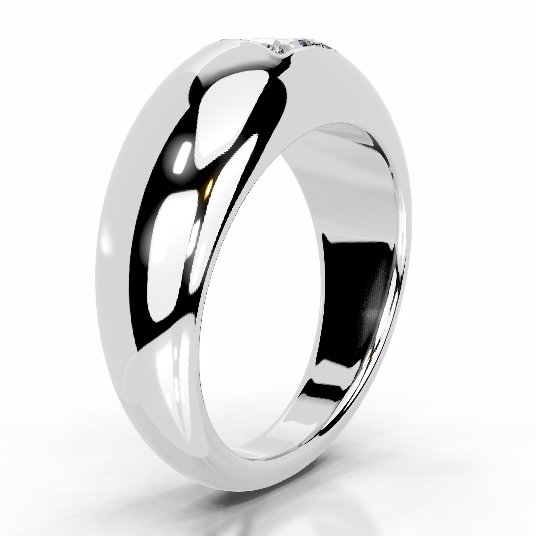 Aaliyah Diamond Engagement Ring   (1 Carat) -14K White Gold