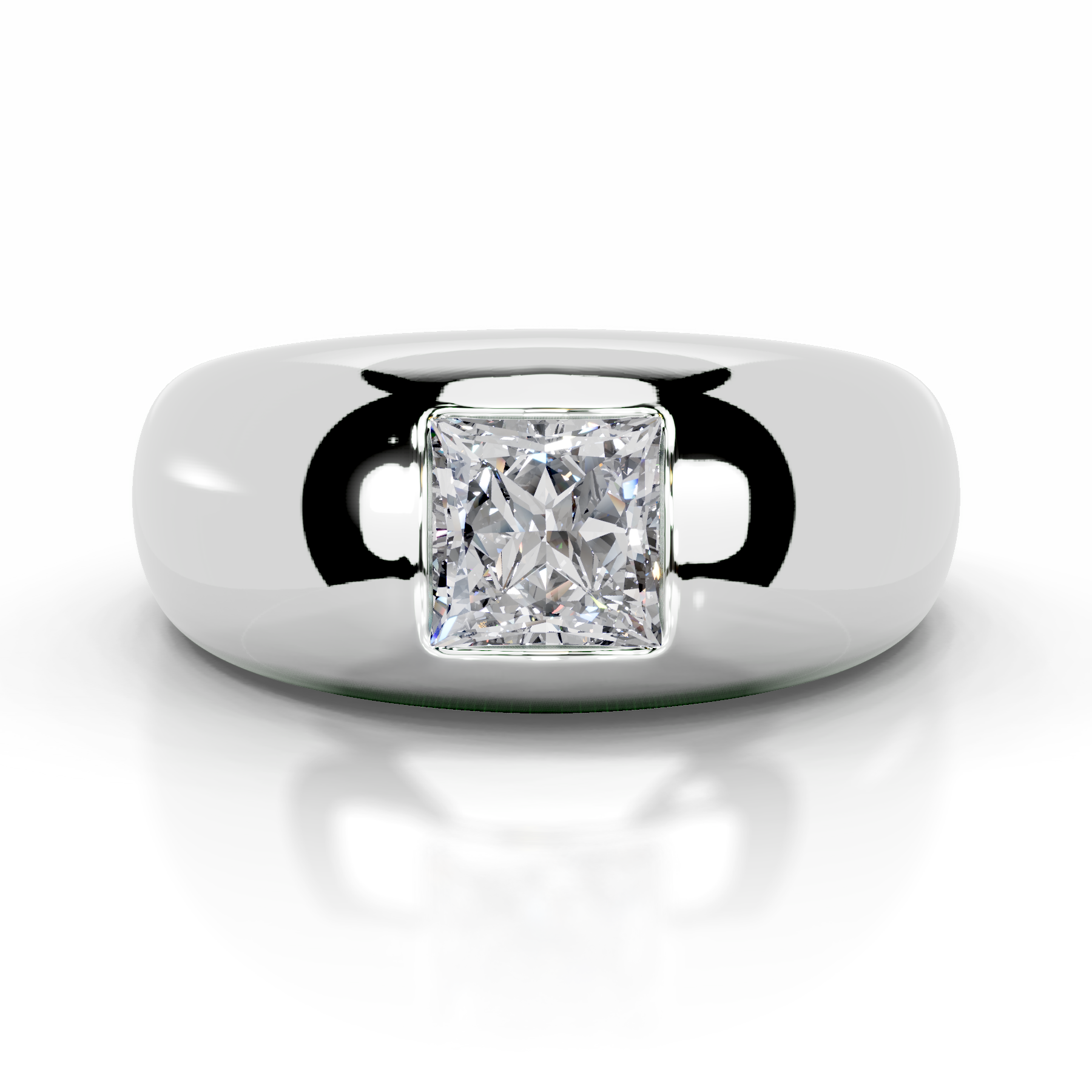 Aaliyah Diamond Engagement Ring   (1 Carat) -14K White Gold