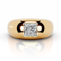 Aaliyah Diamond Engagement Ring (1 Carat) -18K Yellow Gold