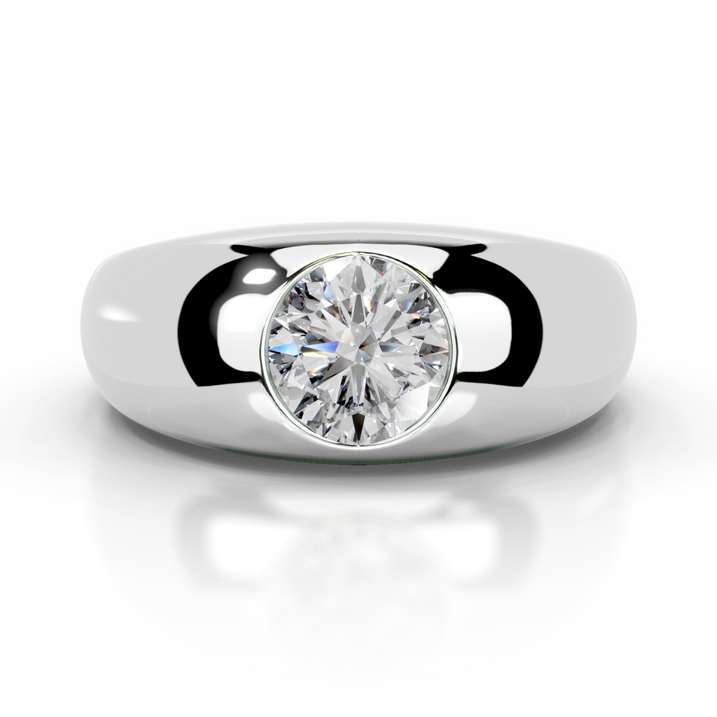 Jayla Diamond Engagement Ring (1 Carat) -14K White Gold, Solitaire