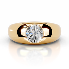 Jayla Lab Grown Diamond Ring (1 Carat) -18K Yellow Gold