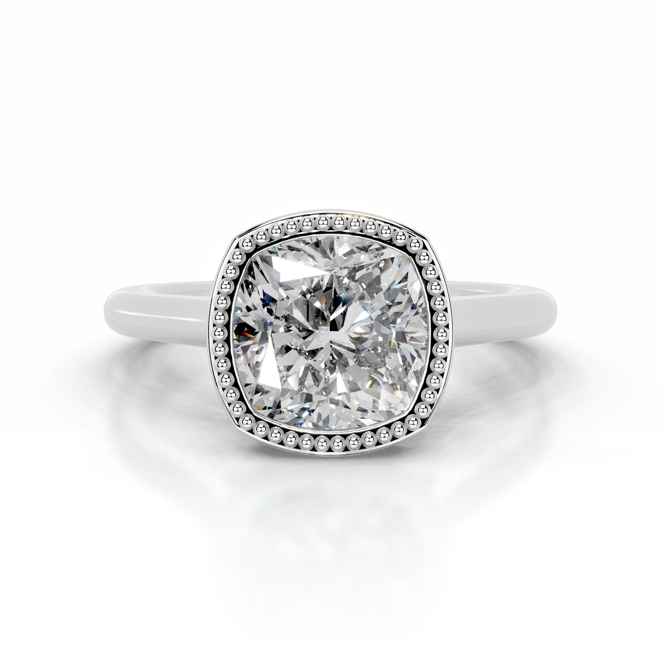 Matilda Diamond Engagement Ring - 18K White Gold