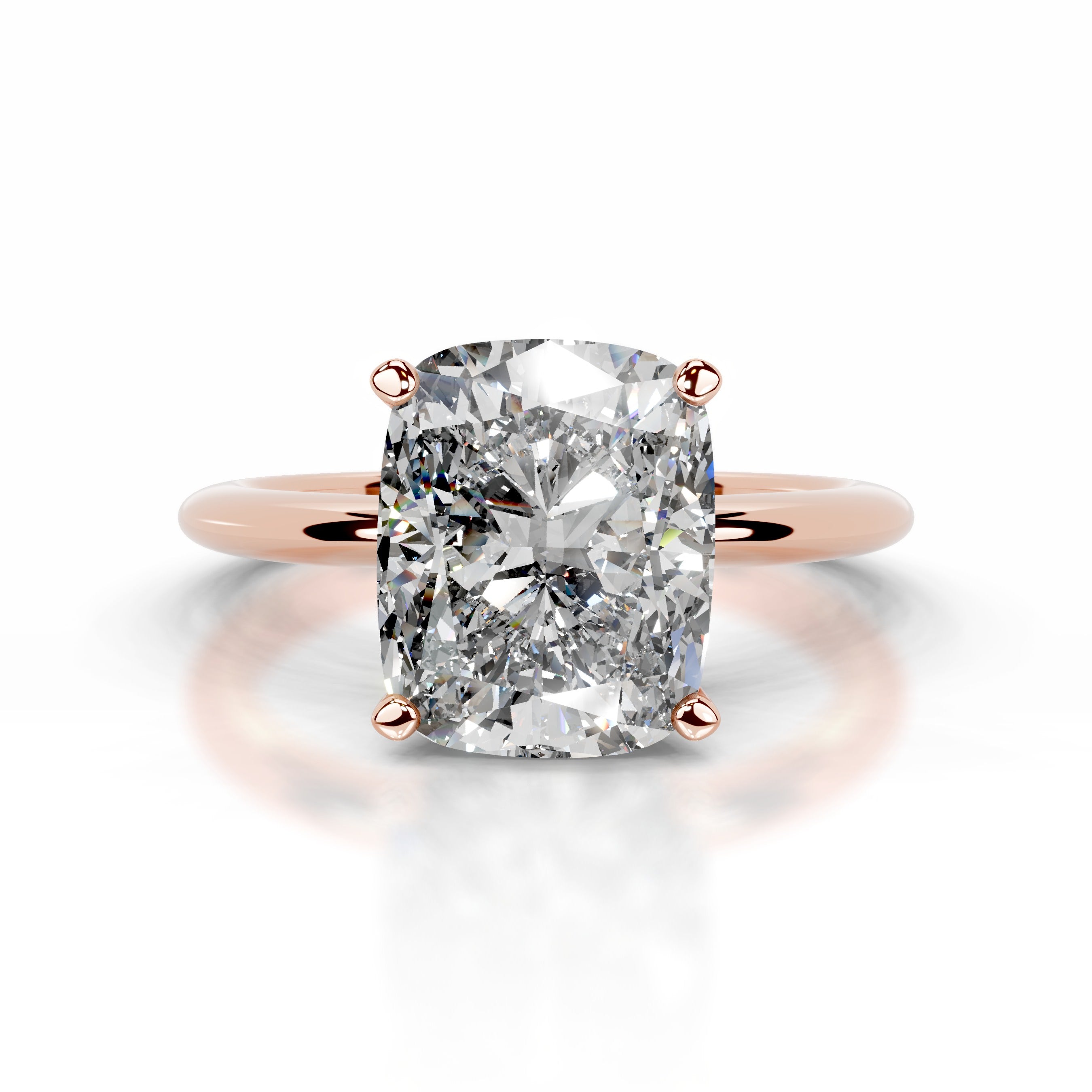 Jael Diamond Engagement Ring - 14K Rose Gold