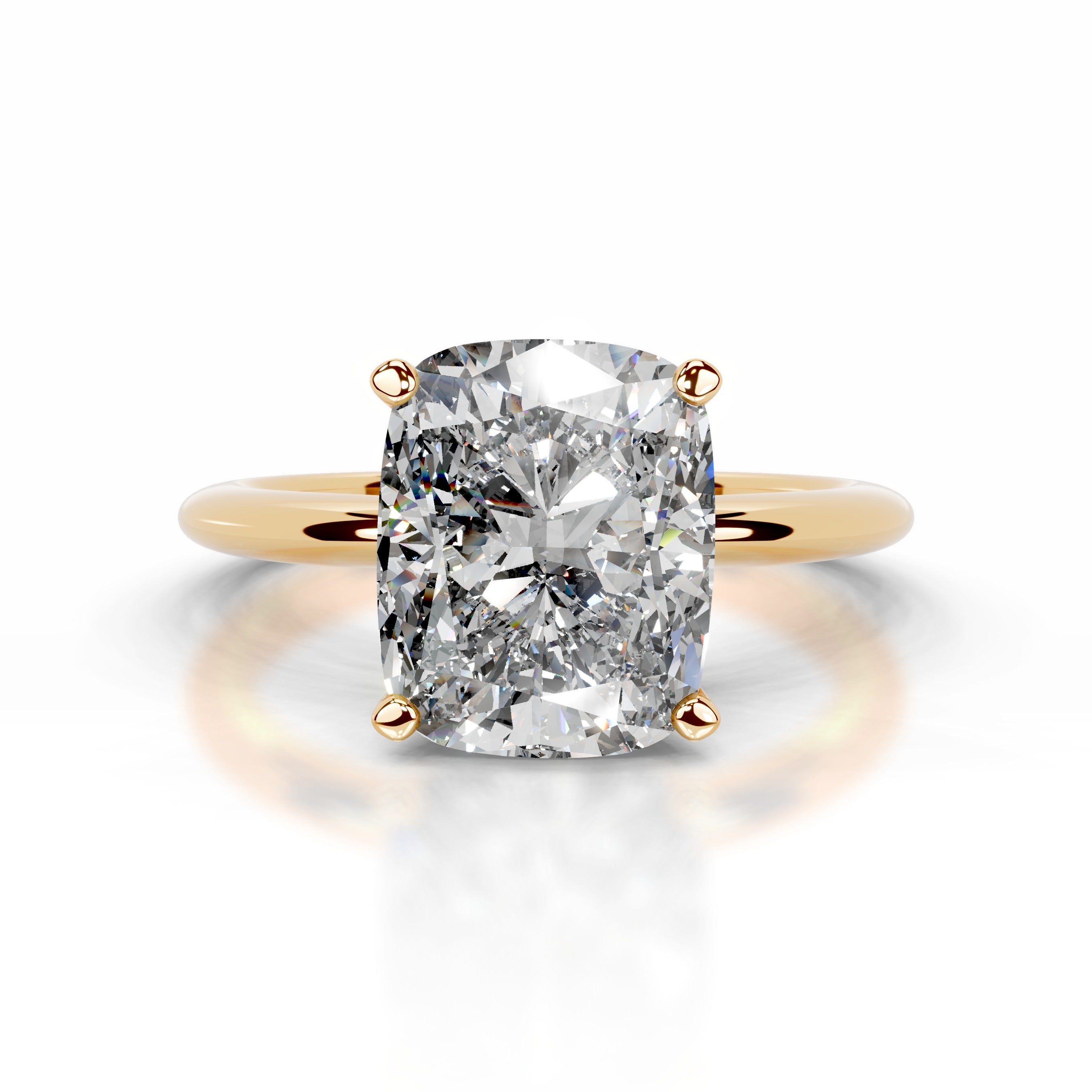 Jael Diamond Engagement Ring - 18K Yellow Gold