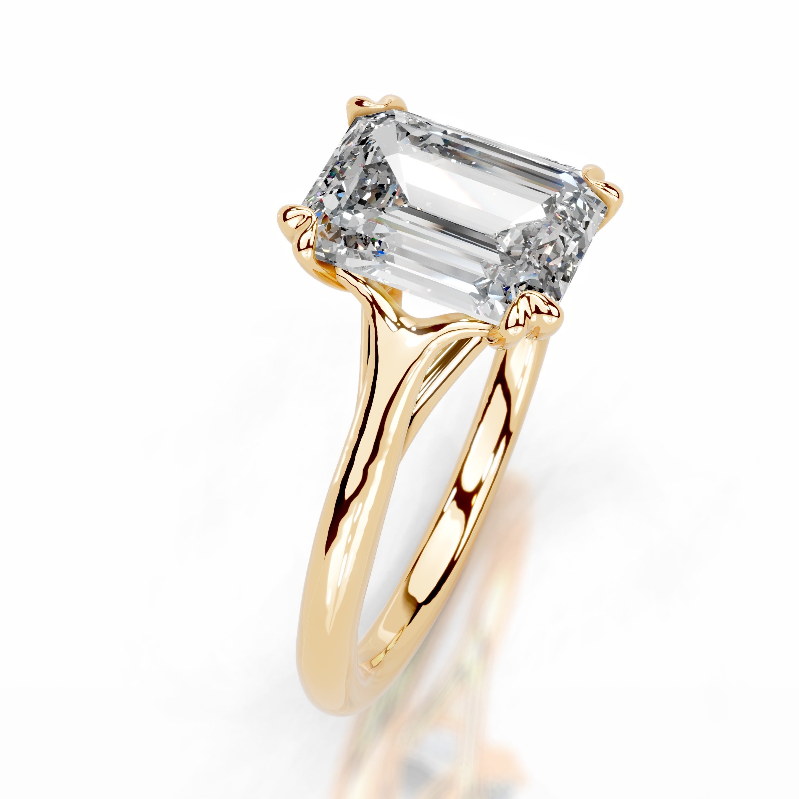 Moriah Lab Grown Diamond Ring  - 18K Yellow Gold