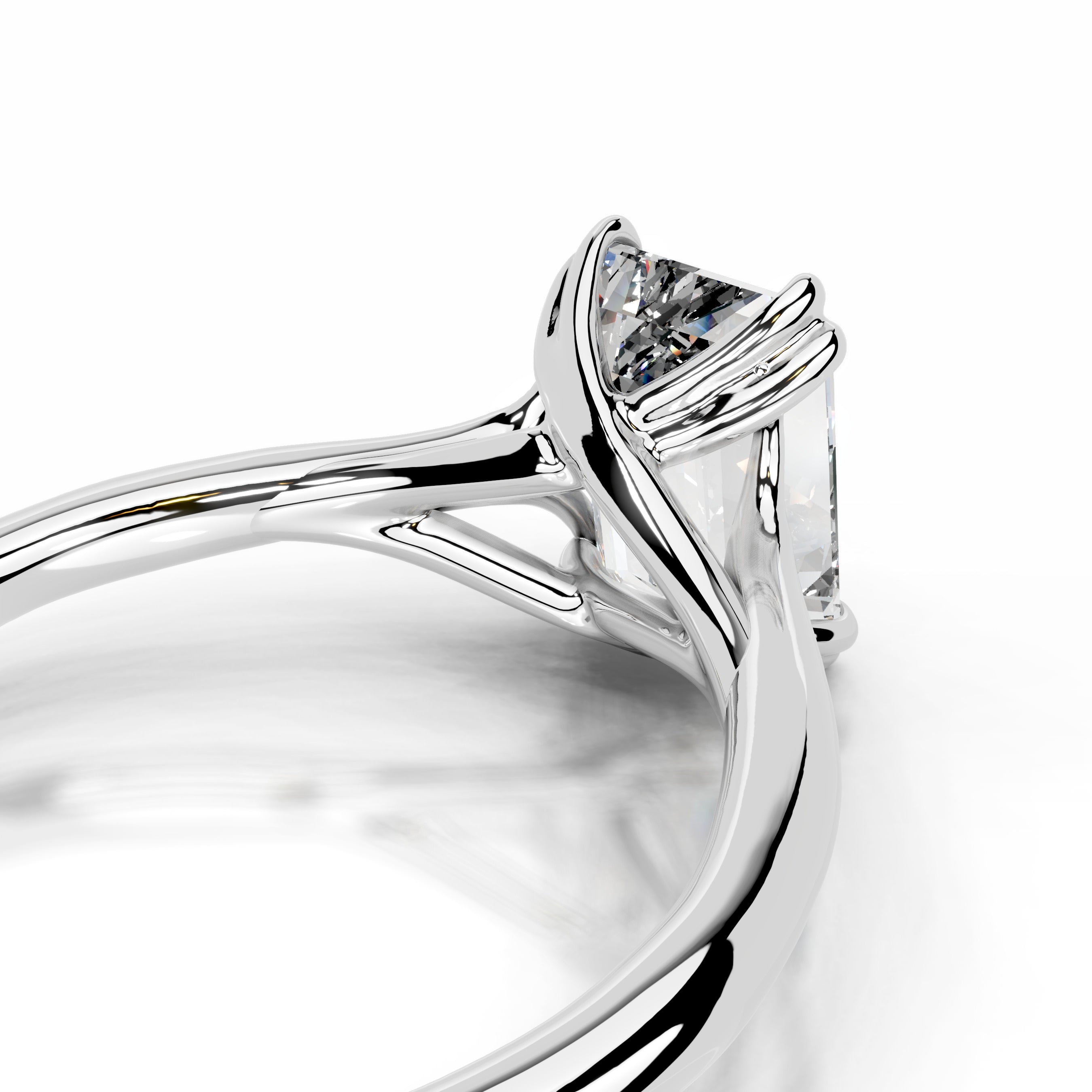 Moriah Lab Grown Diamond Ring  - 14K White Gold