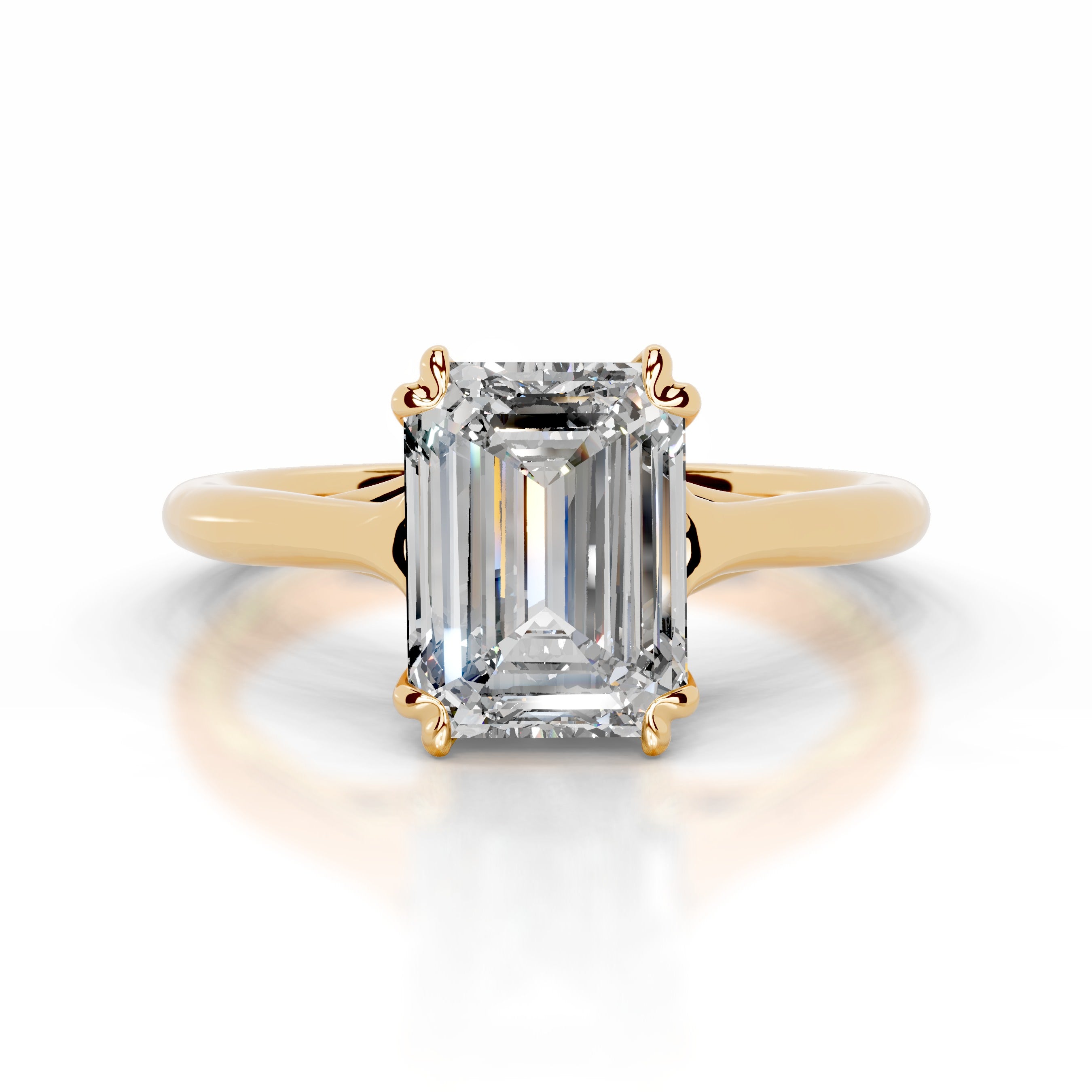 Moriah Diamond Engagement Ring  - 18K Yellow Gold