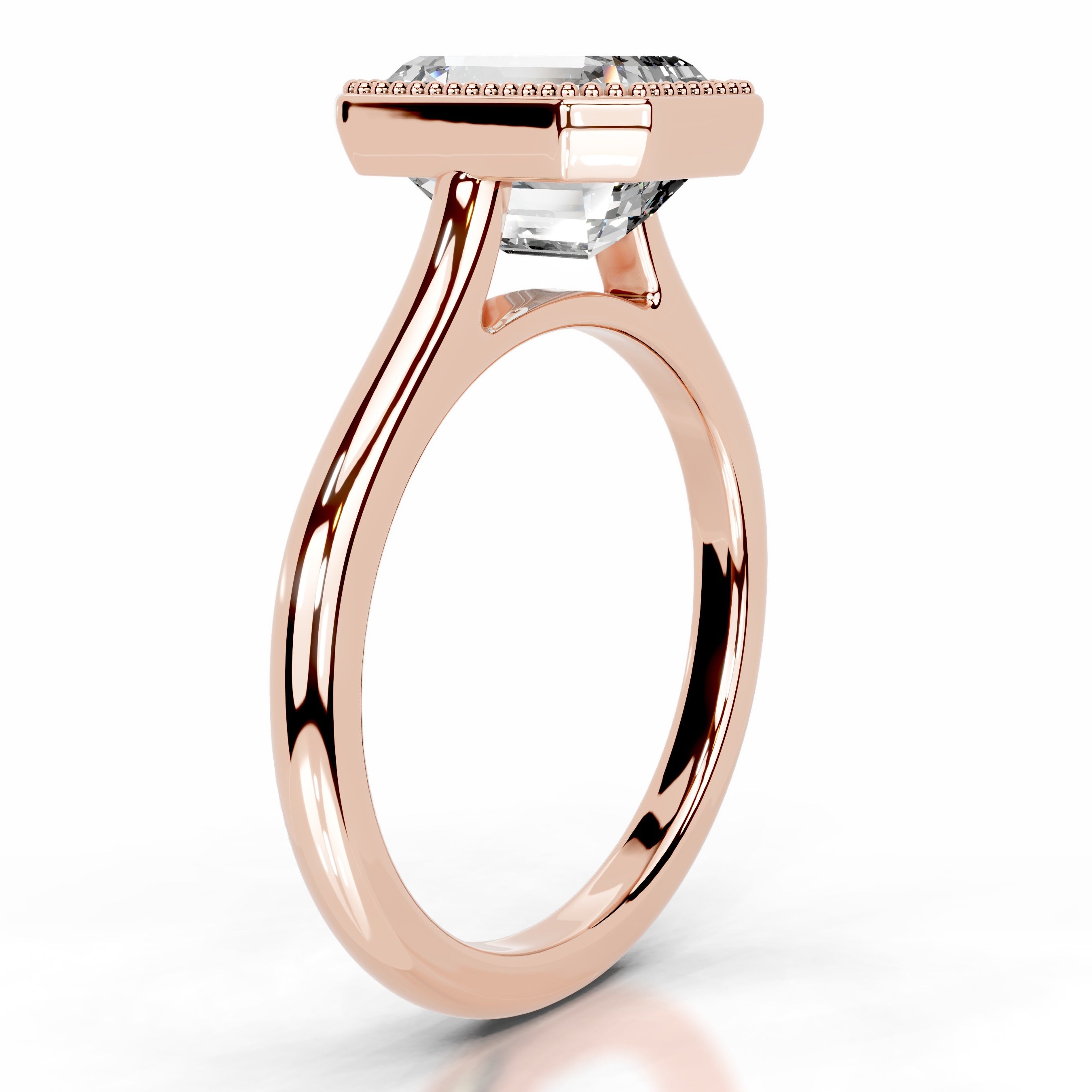 Eunice Diamond Engagement Ring - 14K Rose Gold