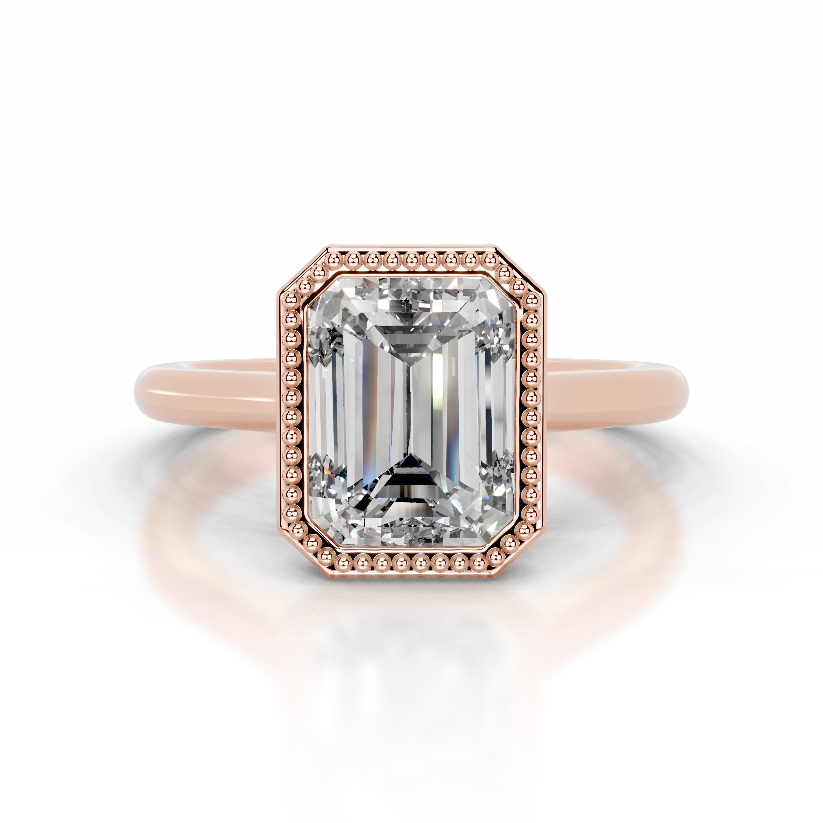 Eunice Diamond Engagement Ring - 14K Rose Gold