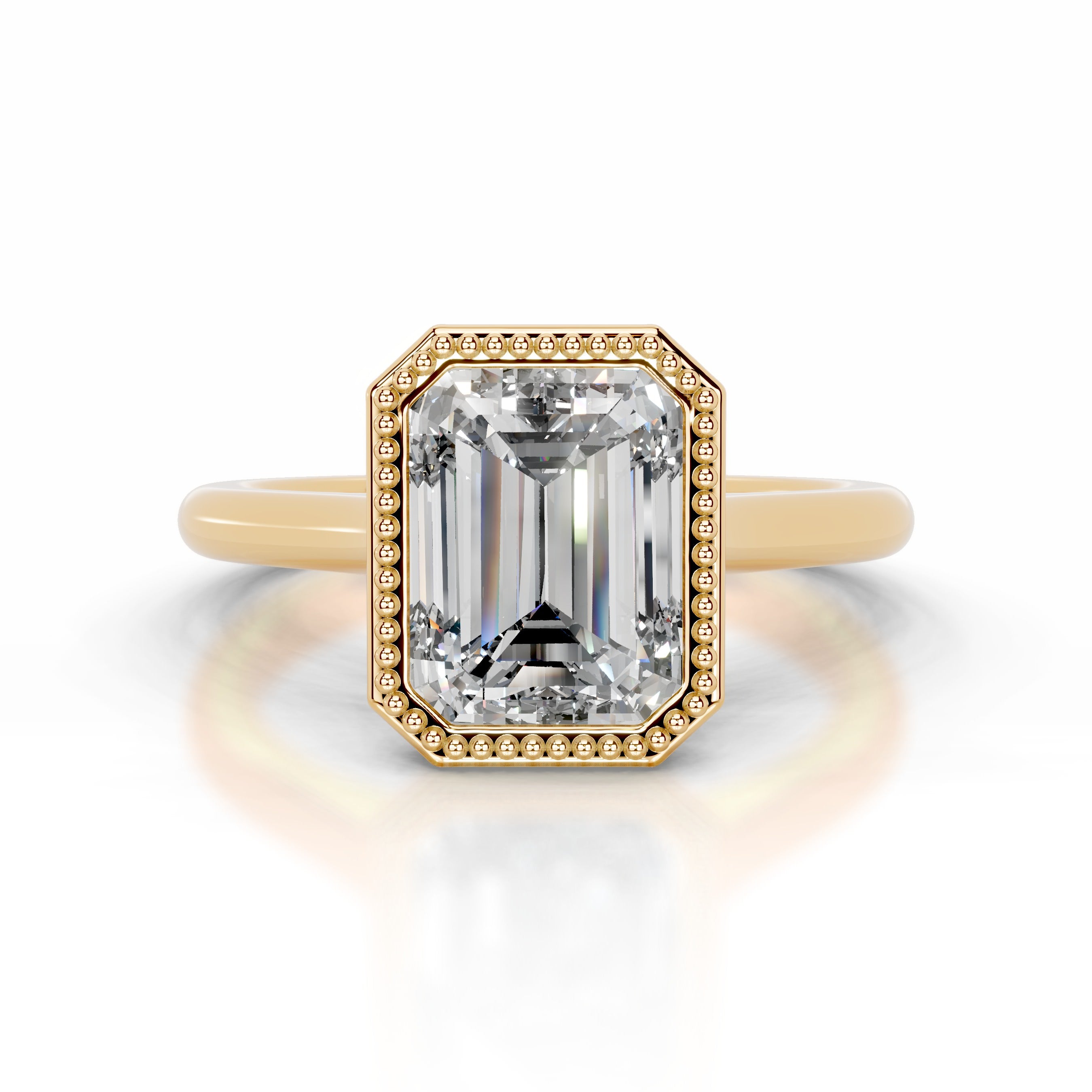 Eunice Diamond Engagement Ring - 18K Yellow Gold