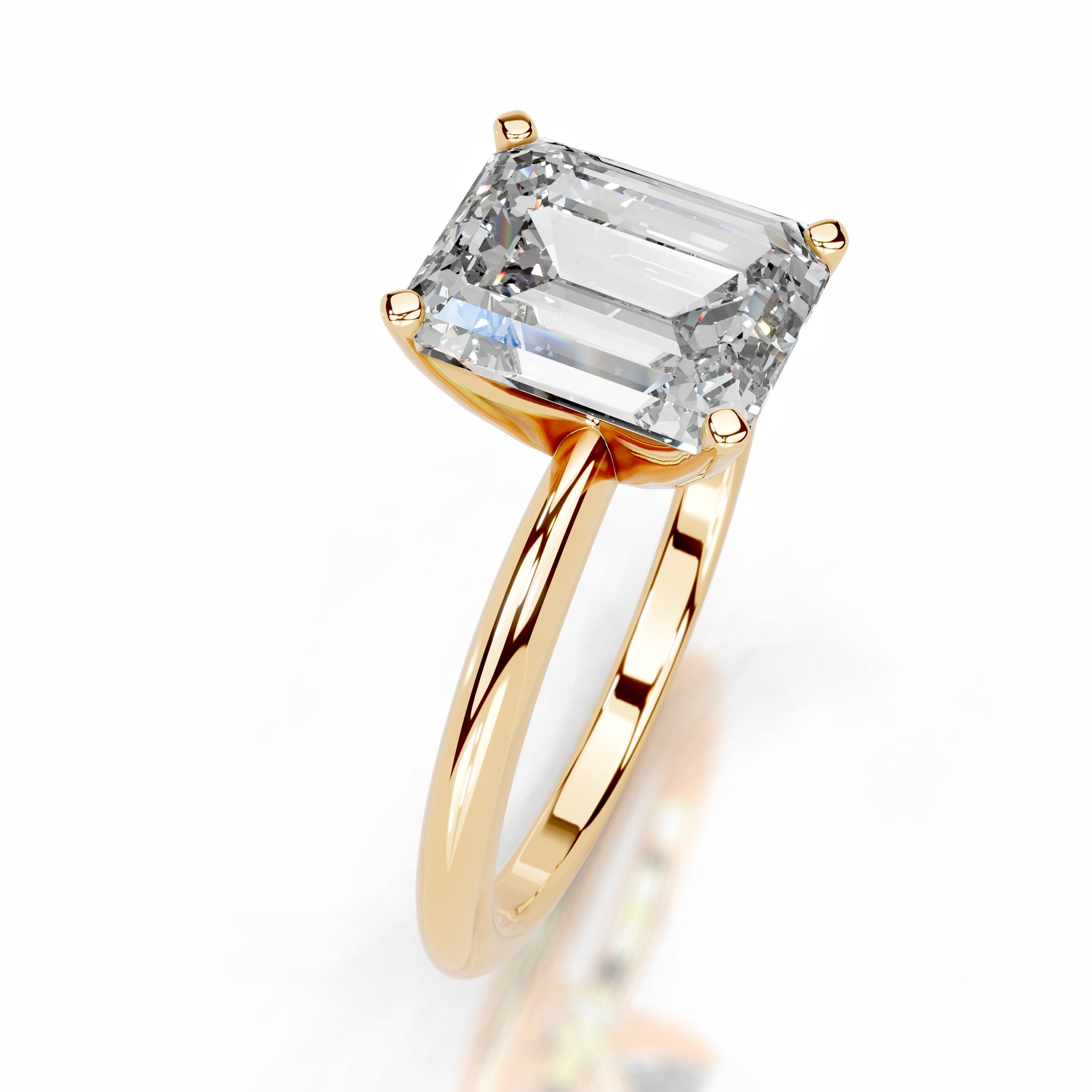 Philomena Lab Grown Diamond Ring - 18K Yellow Gold