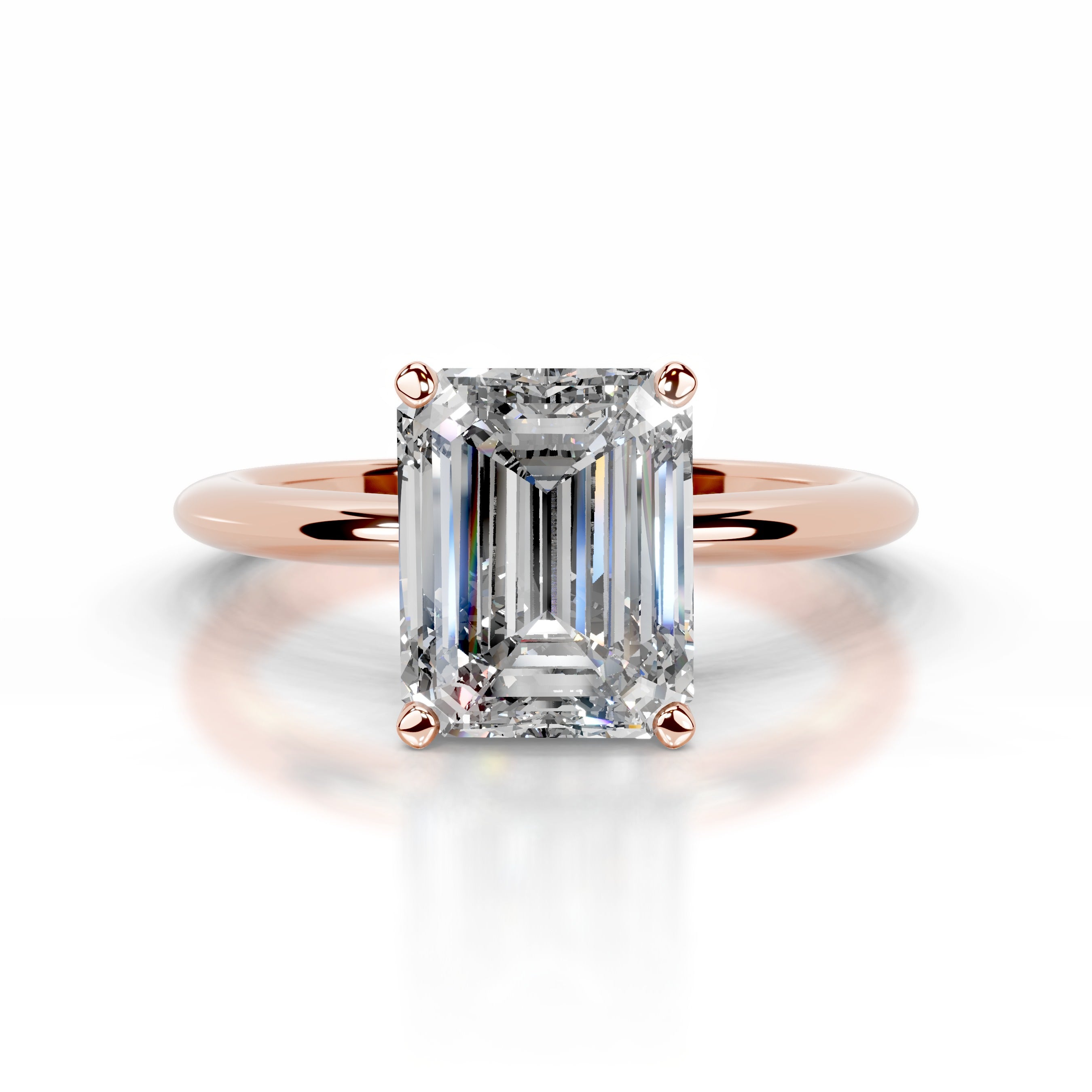 Philomena Diamond Engagement Ring - 14K Rose Gold