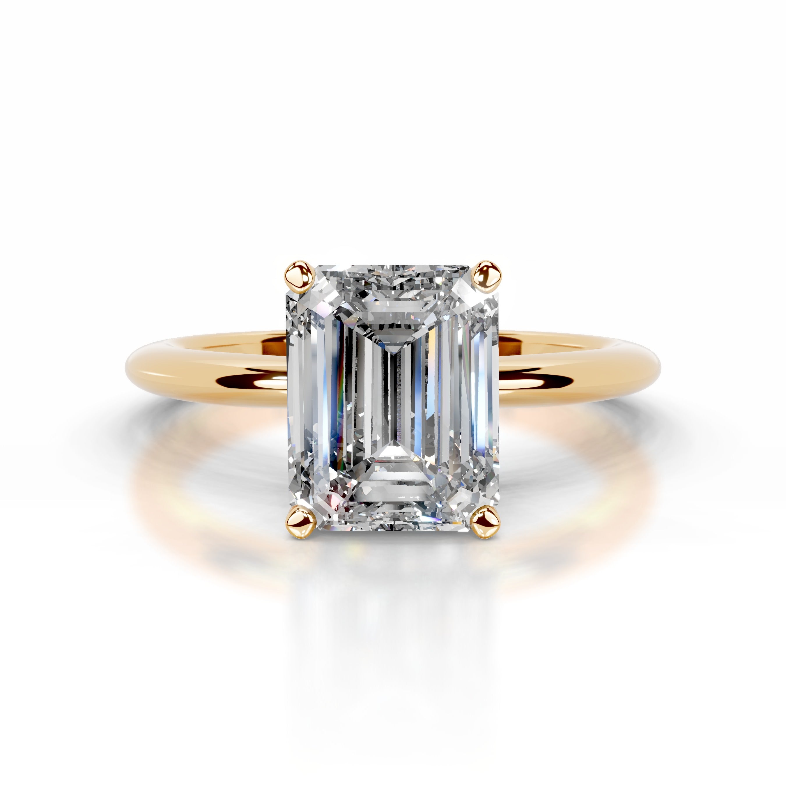 Philomena Diamond Engagement Ring - 18K Yellow Gold