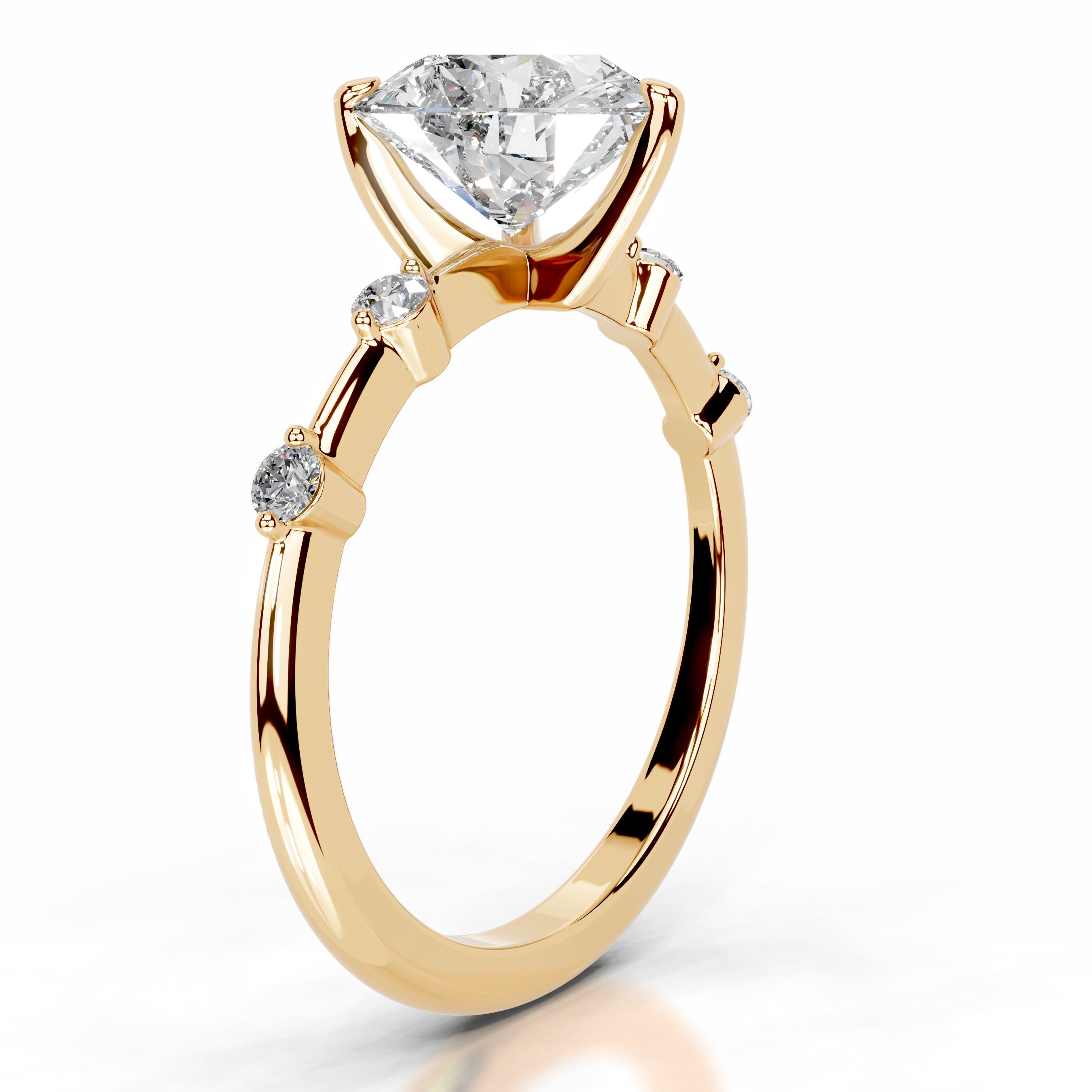 Ninnette Diamond Engagement Ring - 18K Yellow Gold