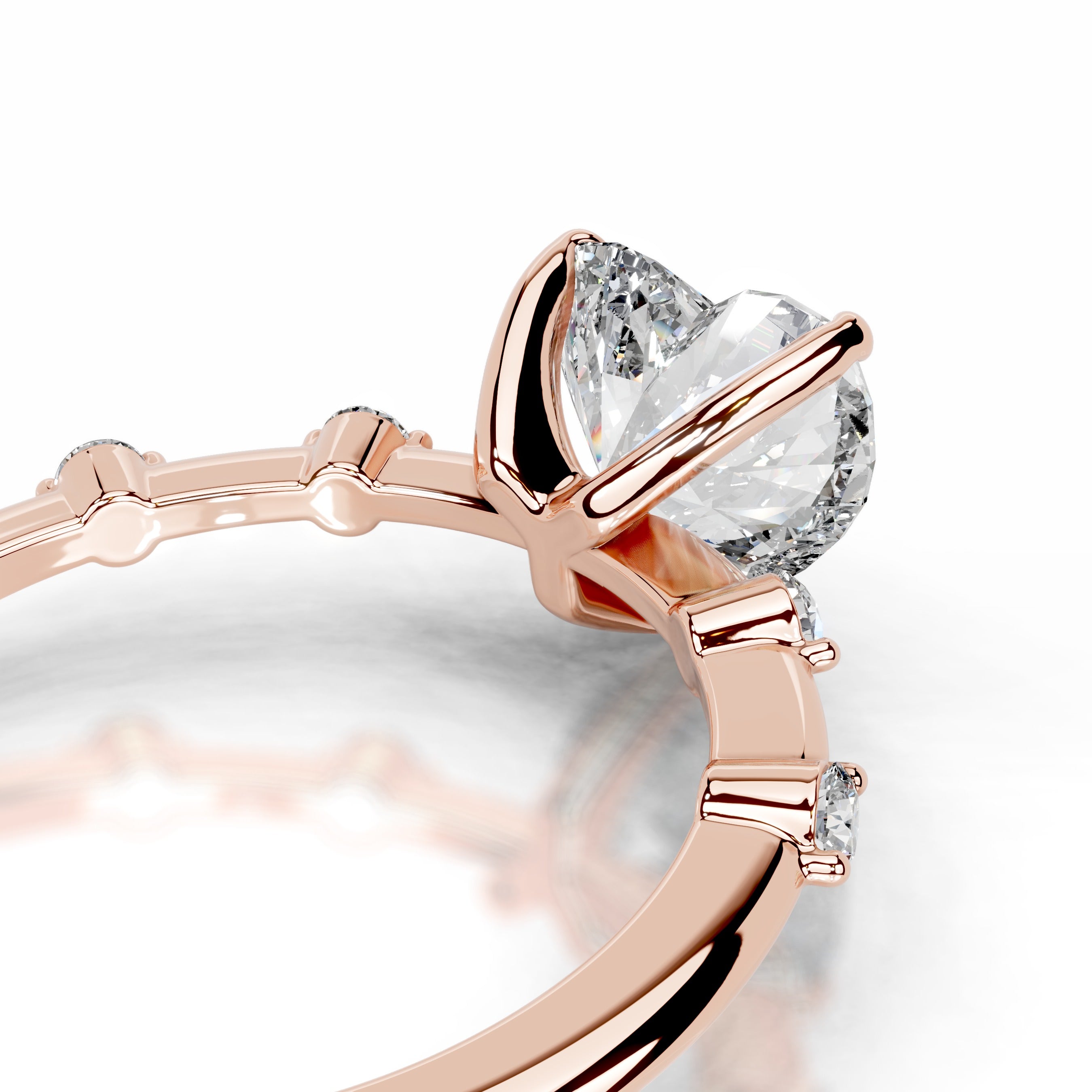 Ninnette Diamond Engagement Ring - 14K Rose Gold