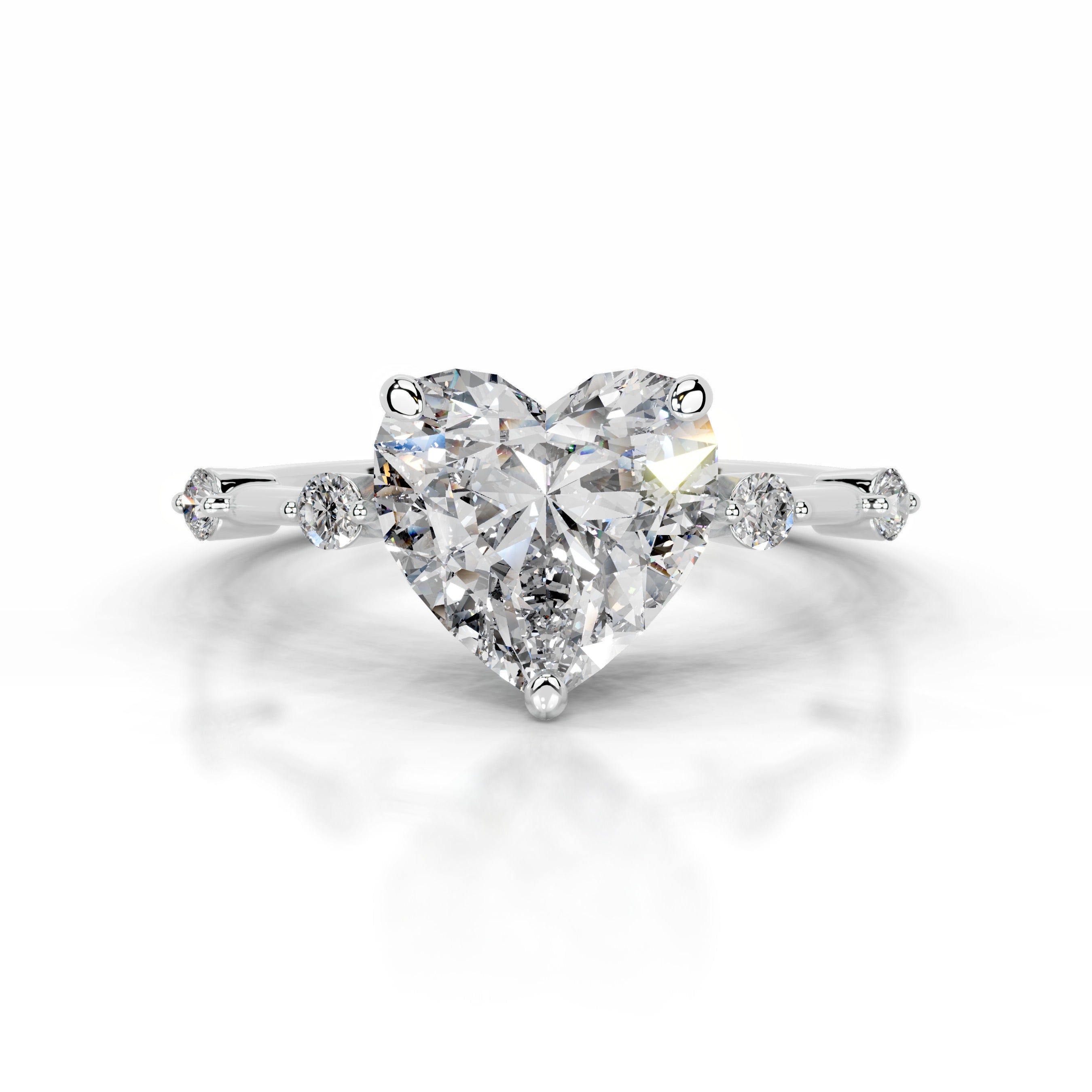 Ninnette Diamond Engagement Ring - 18K White Gold