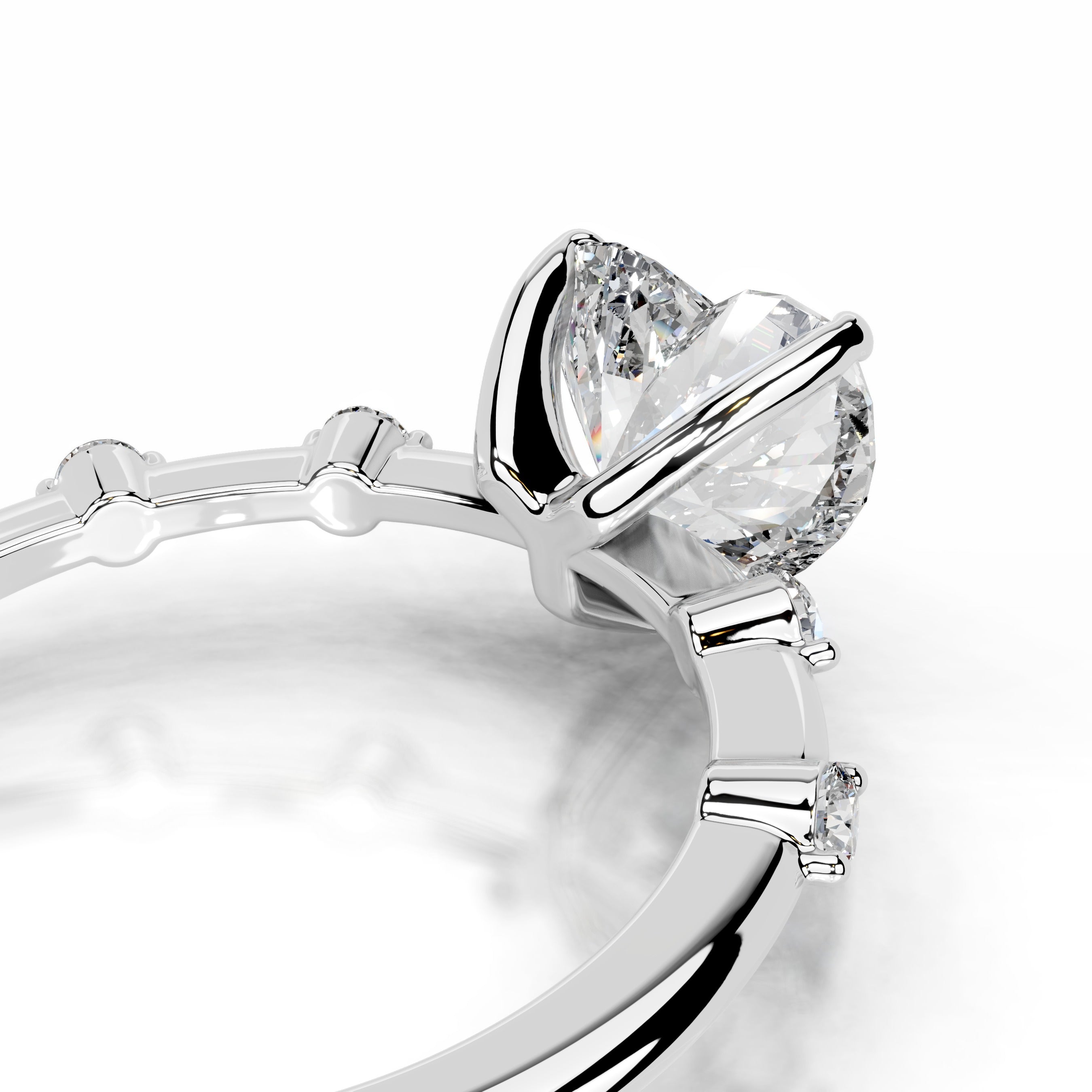 Ninnette Diamond Engagement Ring - Platinum