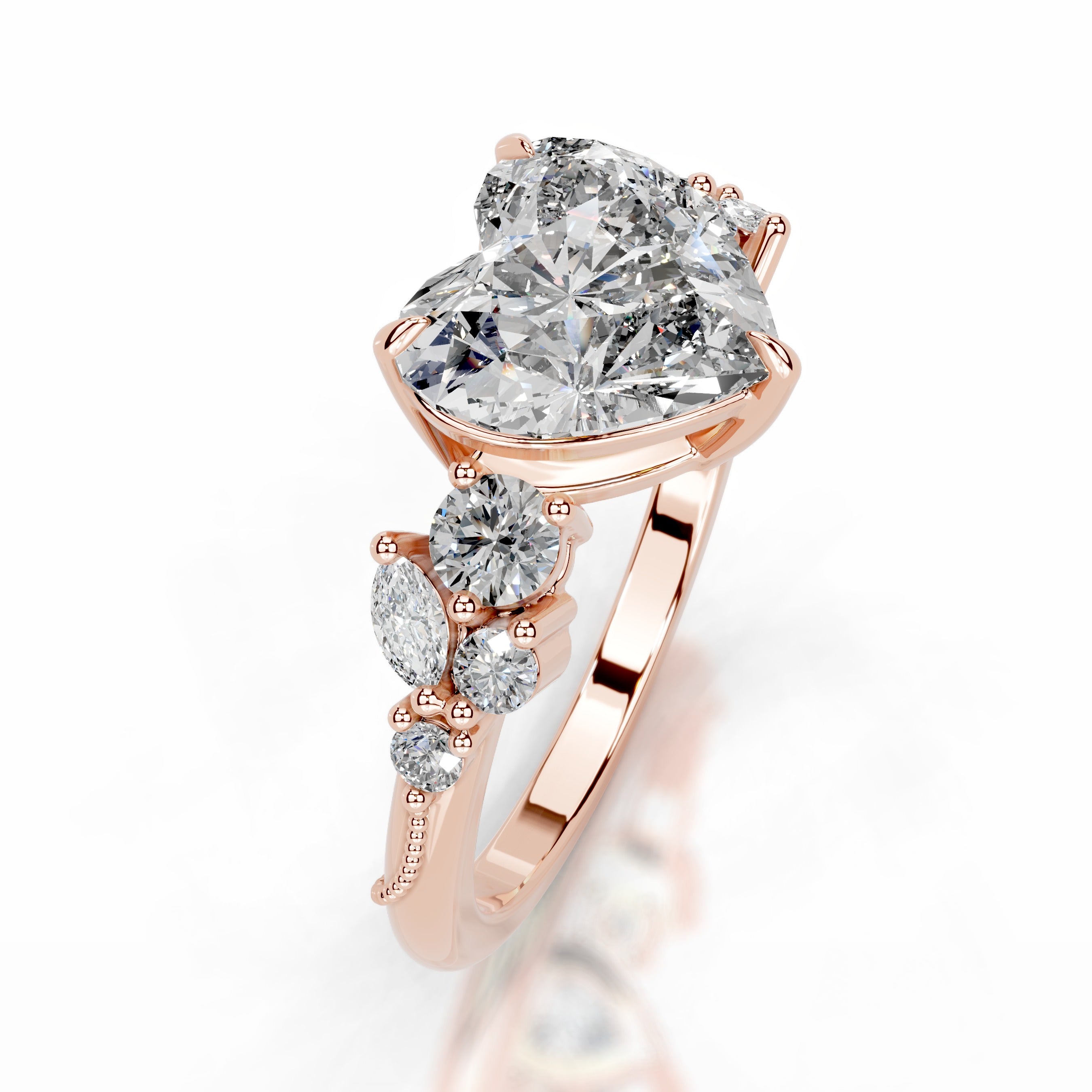 Belita Lab Grown Diamond Ring - 14K Rose Gold