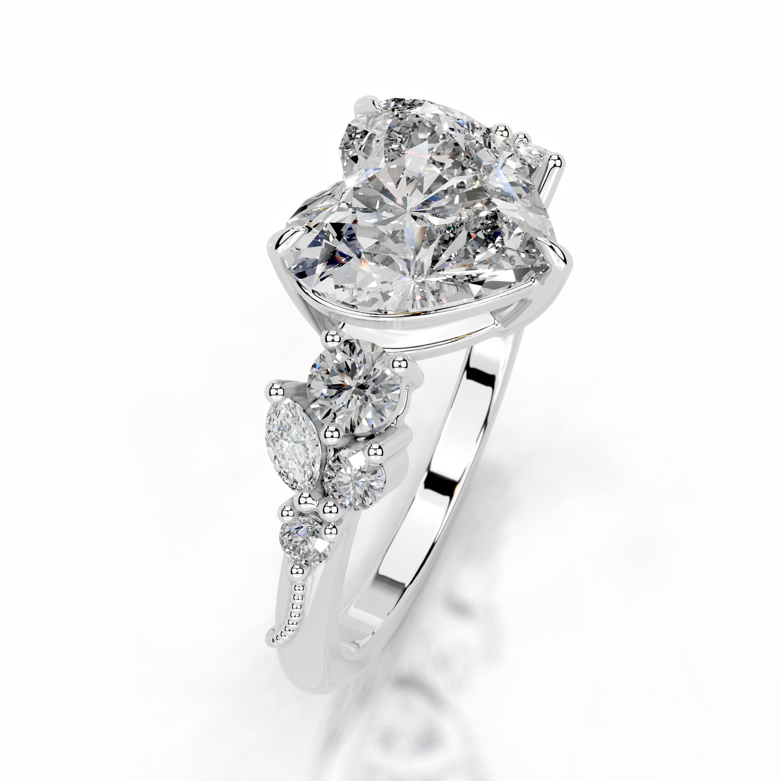 Belita Diamond Engagement Ring - 14 White Gold